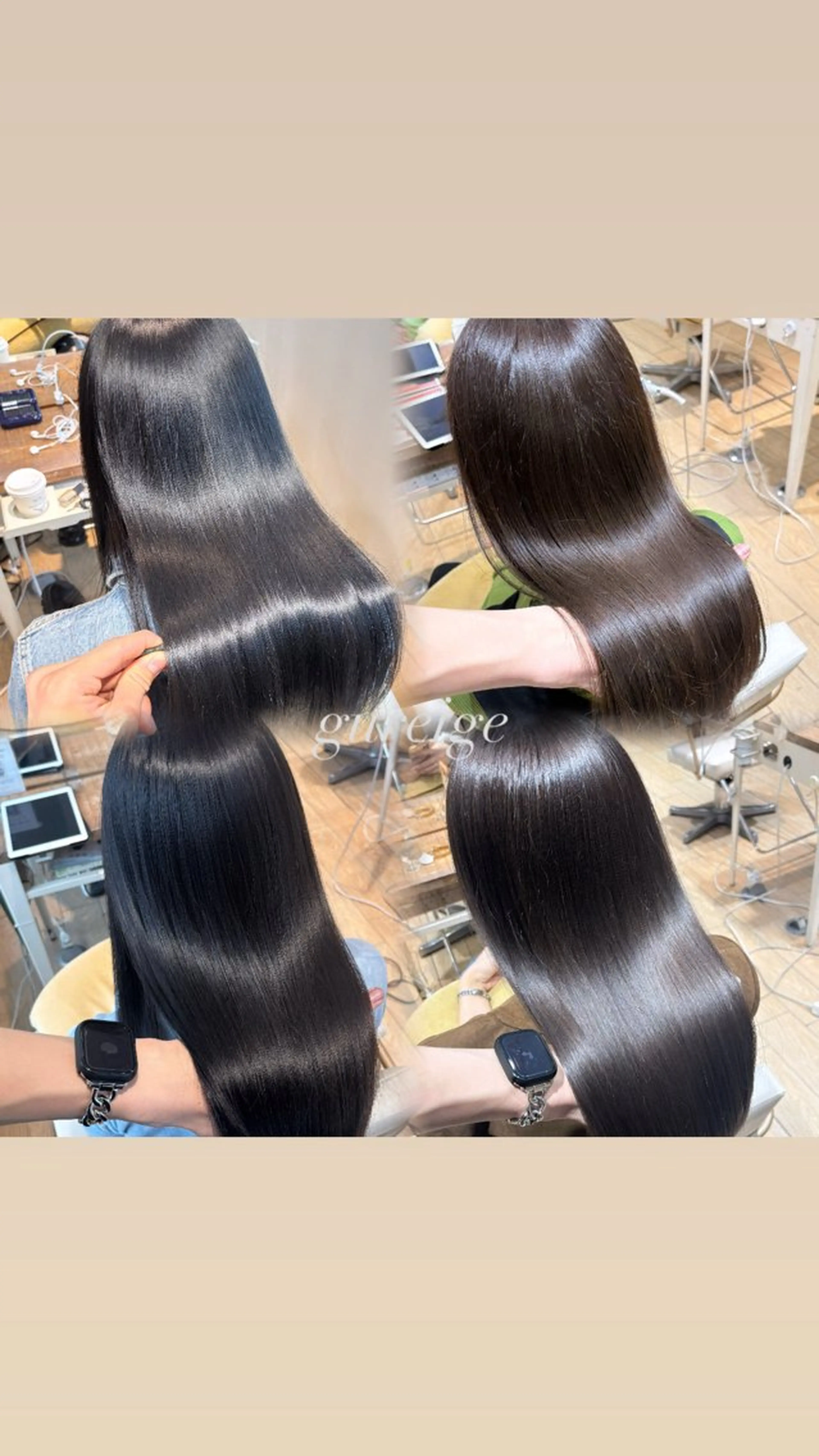 カラー グレージュ ヘアカラー トリートメント AFLOAT D‘L所属・髪質改善🍯/透明感 カラー/MANARUのヘアスタイル