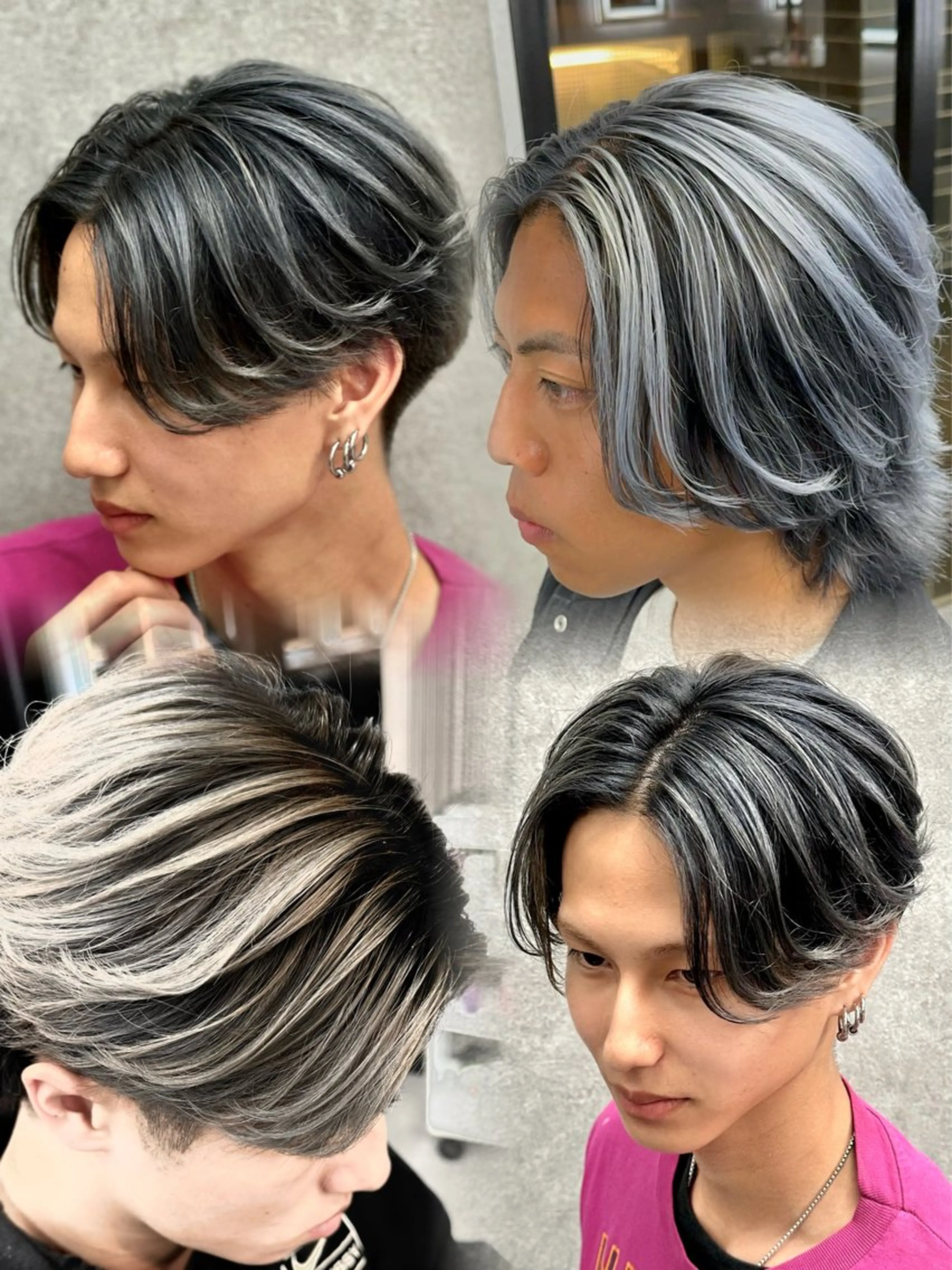 カラー パーマ メンズ メンズバレイヤージュ バレイヤージュ カット ヘアカラー 札幌美容室 /光👑のヘアスタイル