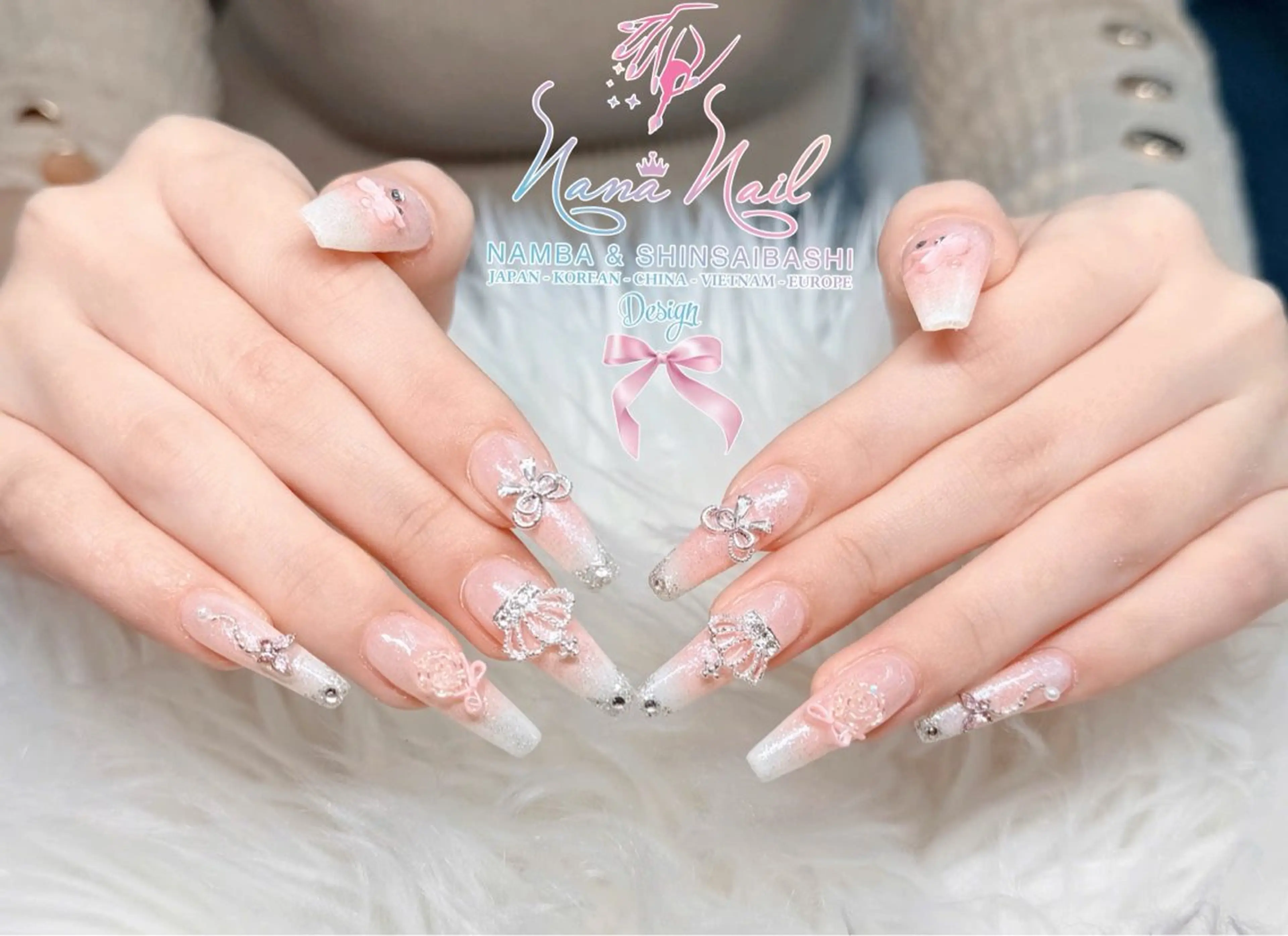ネイル チークネイル 桜ネイル フラッシュネイル フットネイル ジェルネイル ７９LINA NAIL 心斎橋店所属・リナネイル アメ村心斎橋店のネイルデザイン