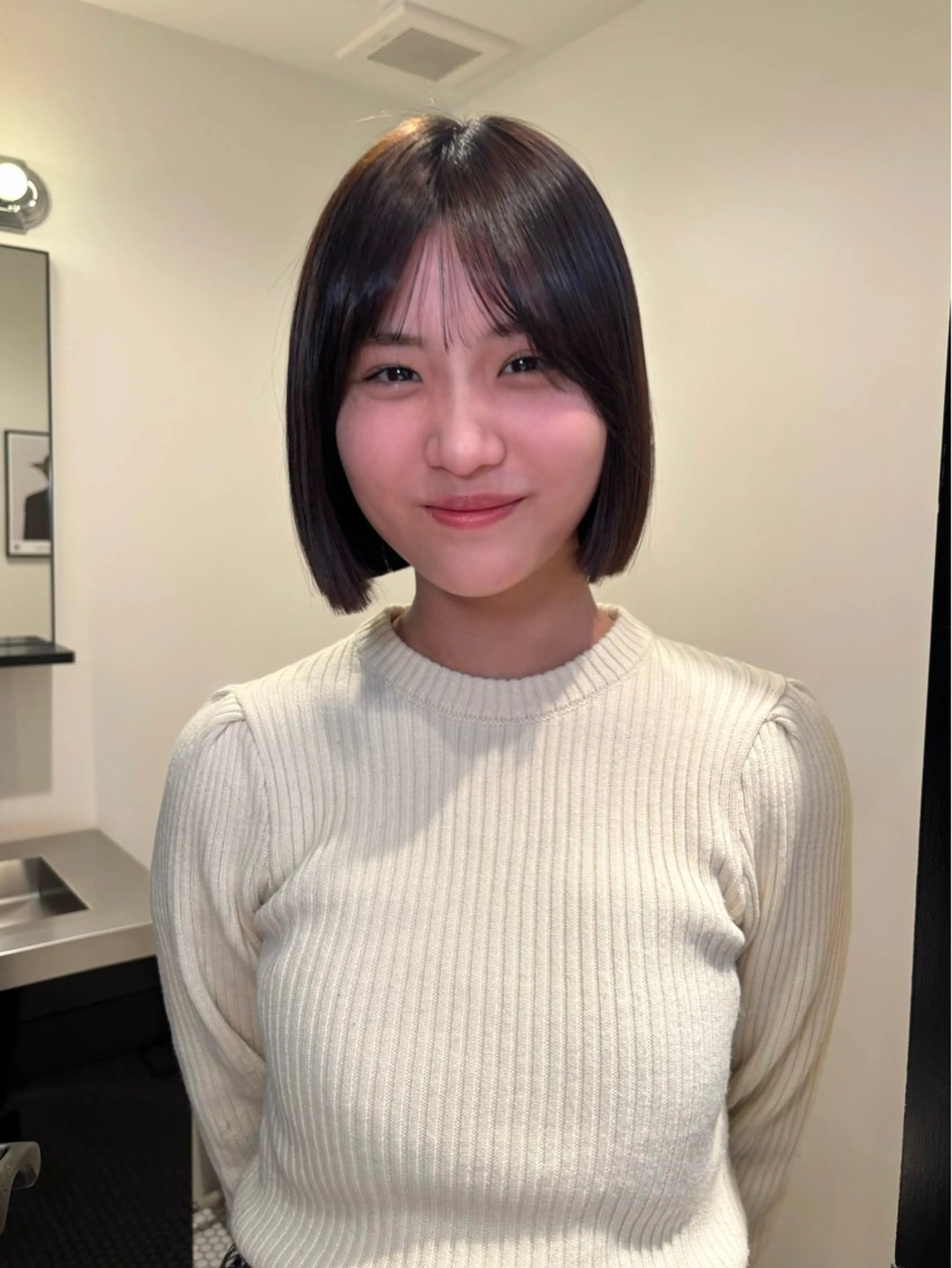 ショート rizu🤎/ ボブ /ブラウンカラーのヘアスタイル