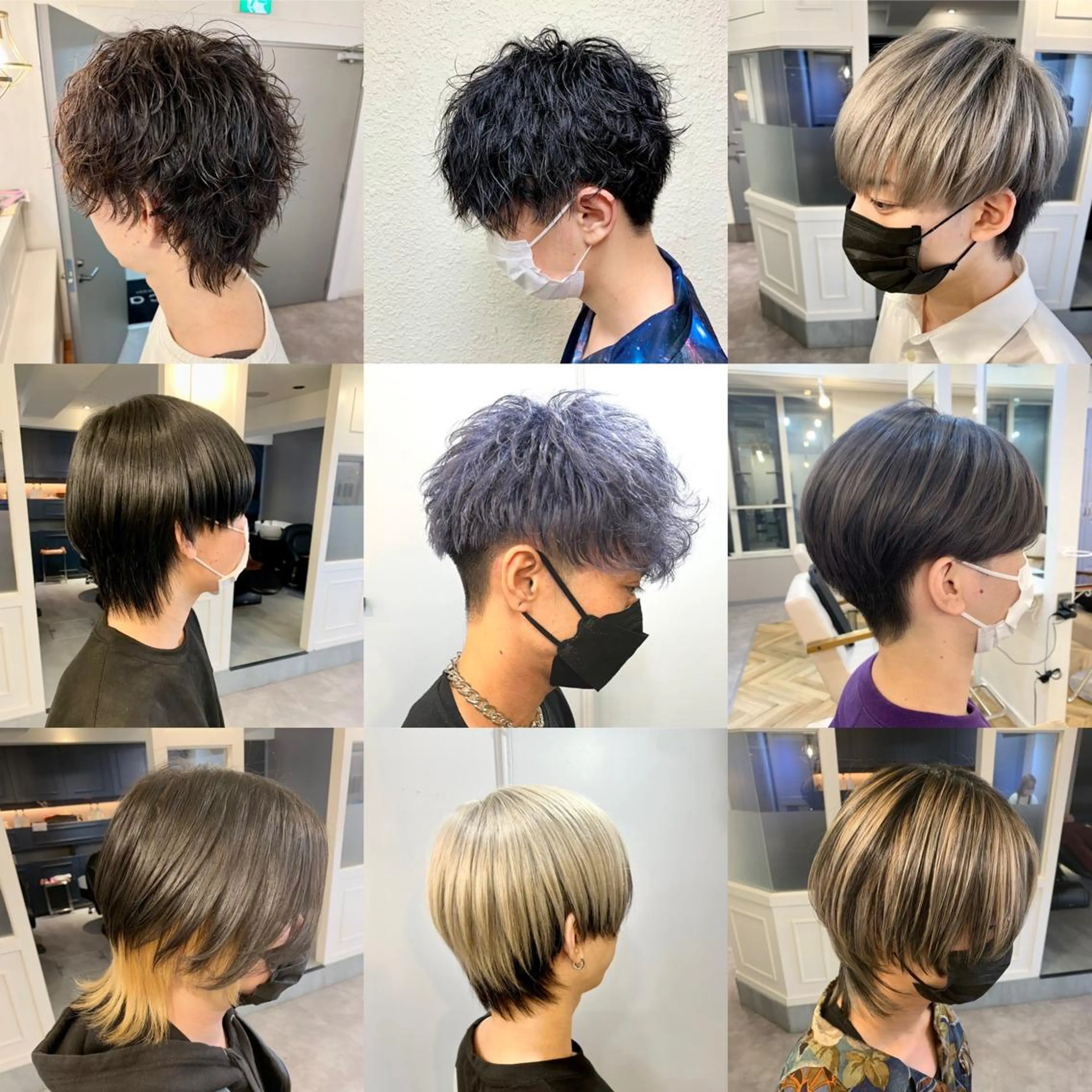 メンズ メンズブリーチ メンズハイライト メンズインナーカラー LAGRECE大阪梅田店所属・美髪矯正・髪質改善 【中村吉孝】のヘアスタイル