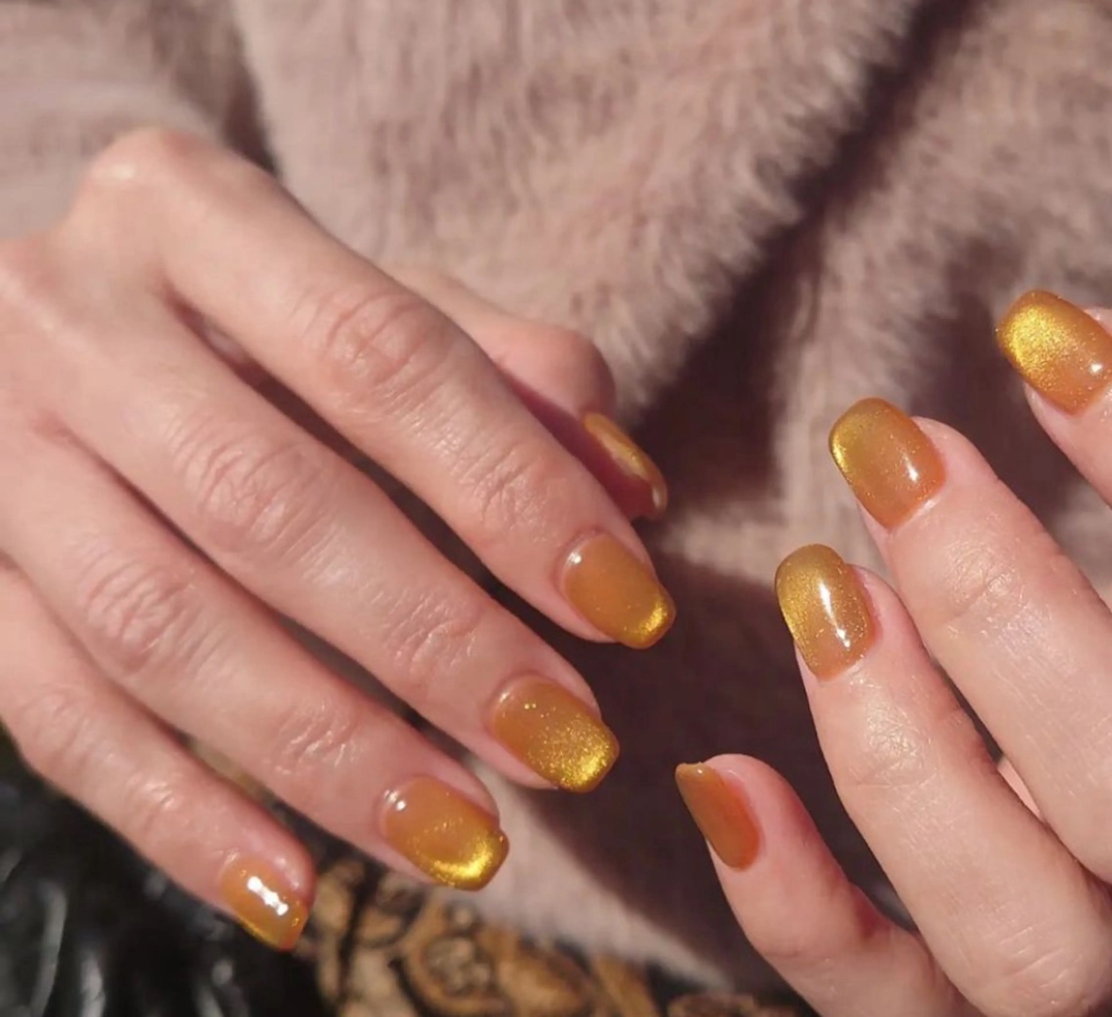 ネイル オレンジ FOLIA.U kanakoのネイルデザイン