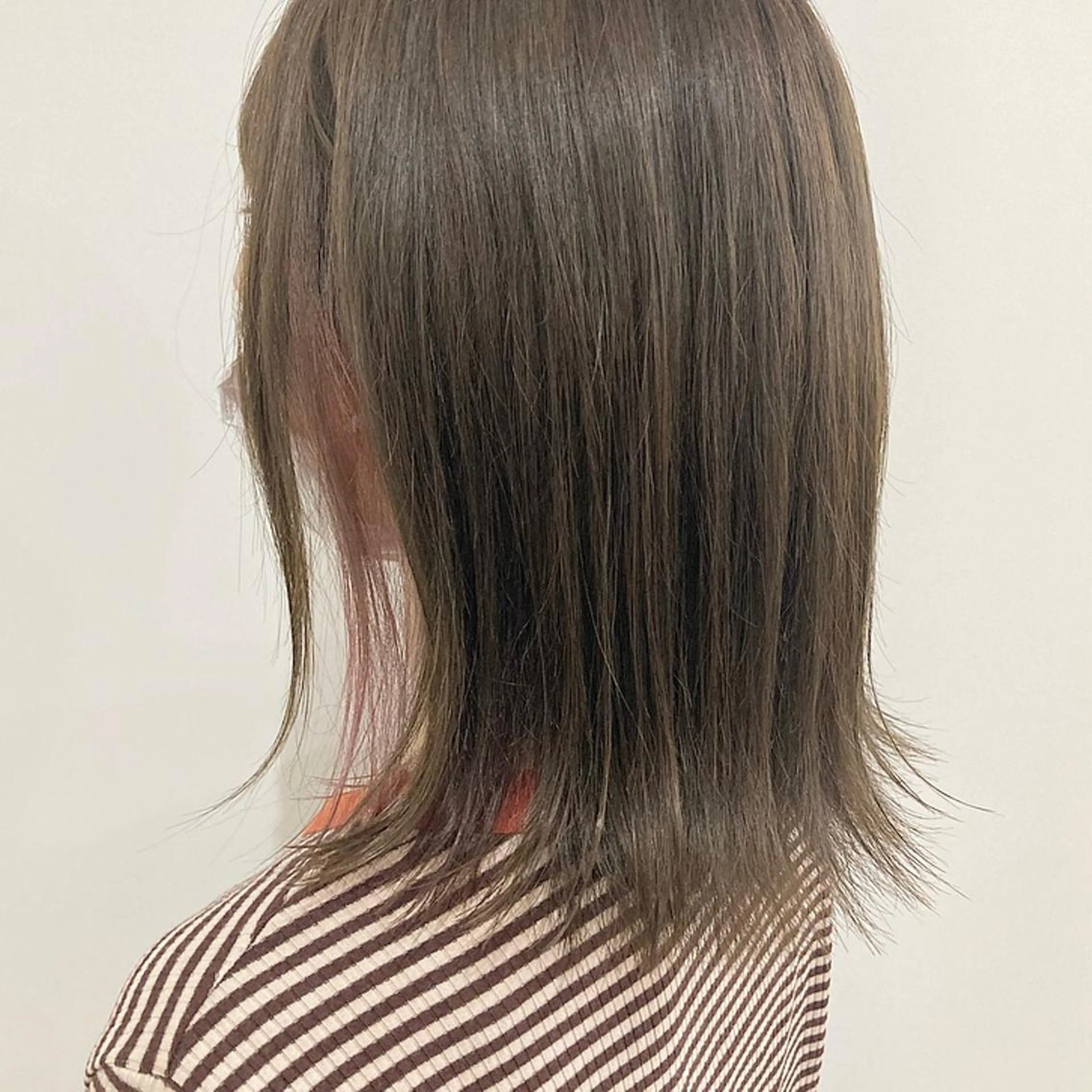 ミディアム カラー ブリーチ インナーカラー お洒落パーマ/ 艶カラー/michiのヘアスタイル