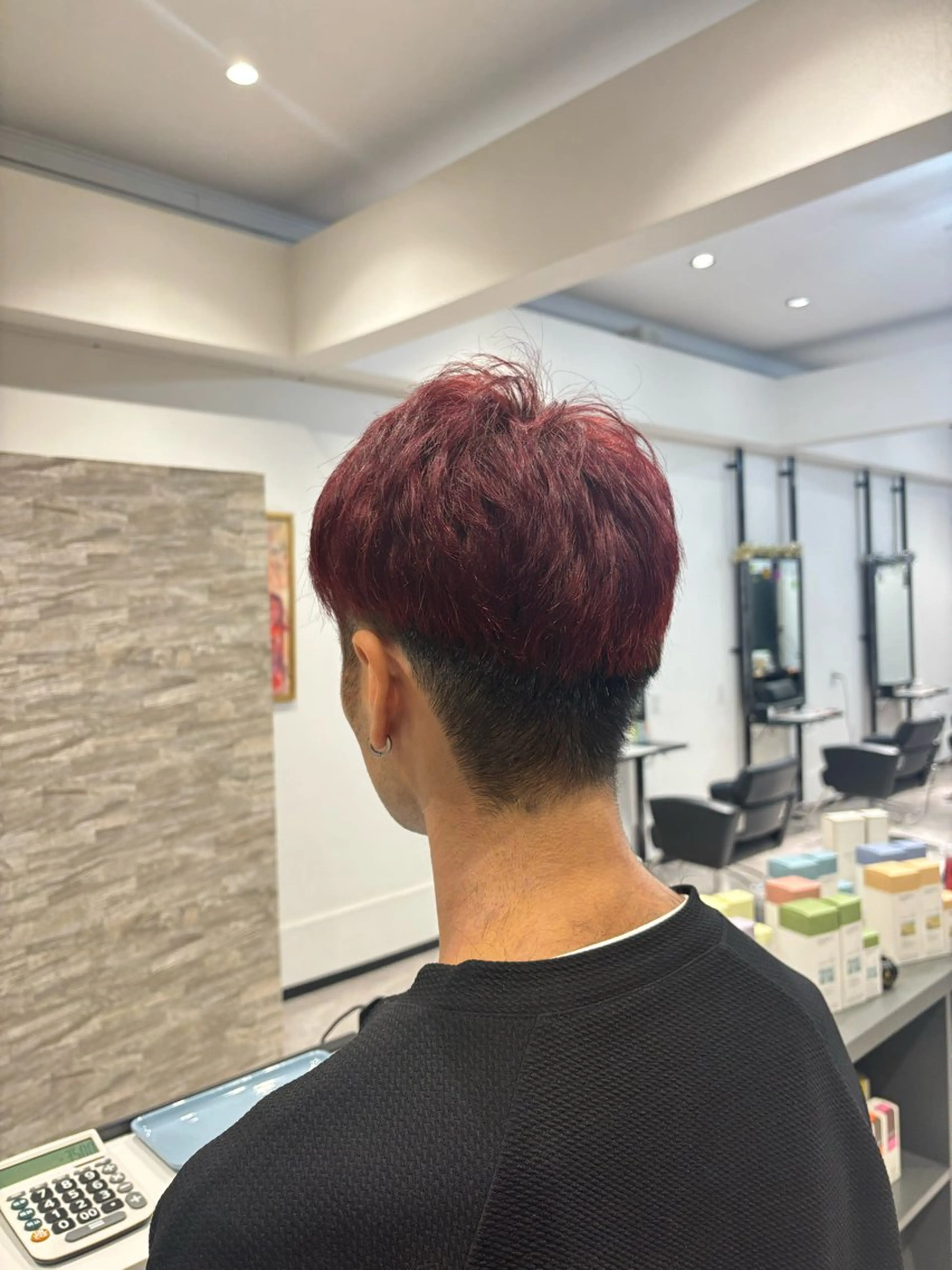 メンズ メンズブリーチ ヘアカラー maki💖 ボブ/縮毛矯正のヘアスタイル