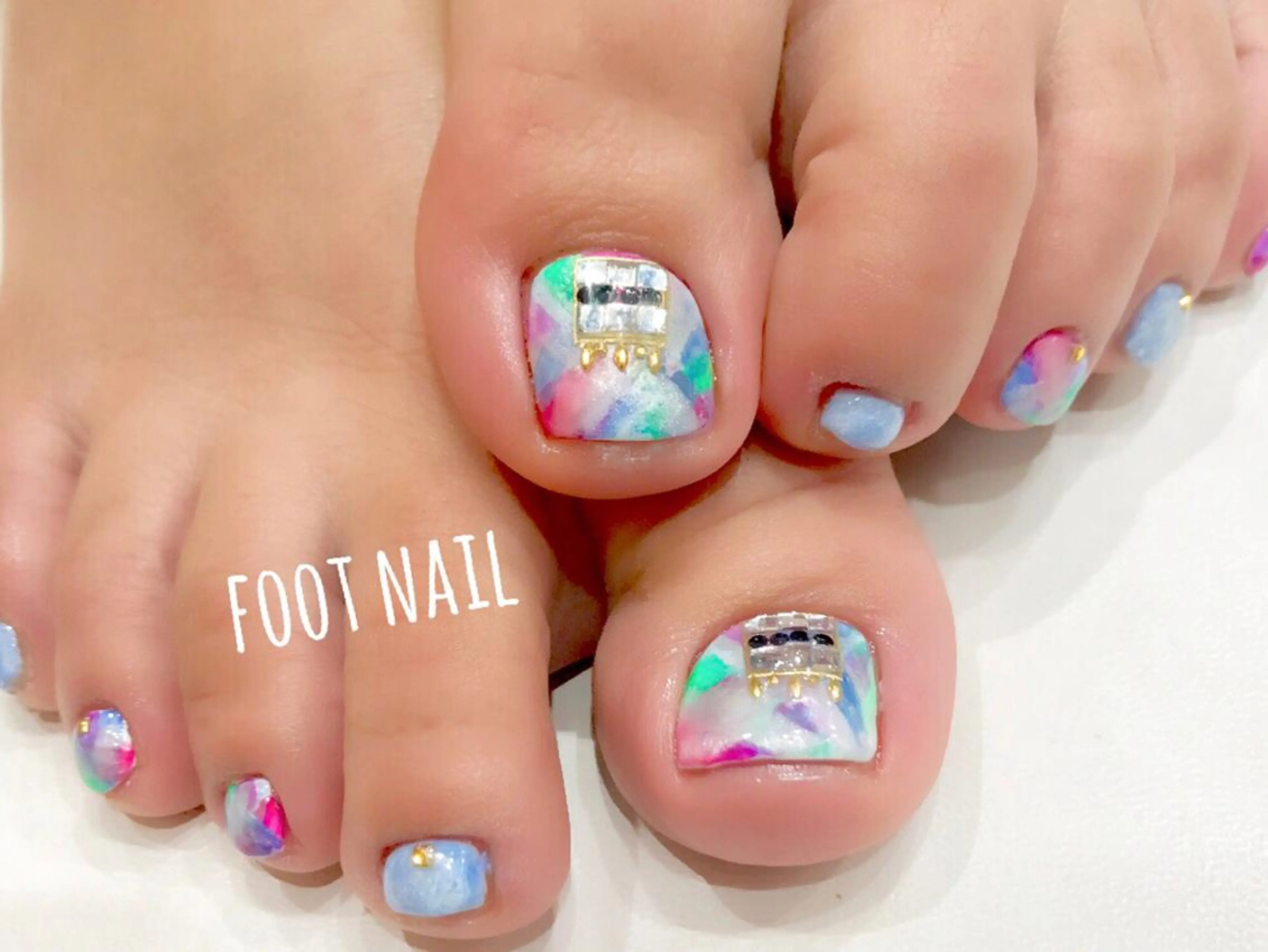 ネイル フットネイル フットネイル Ash関内ネイリスト 荒木のネイルデザイン