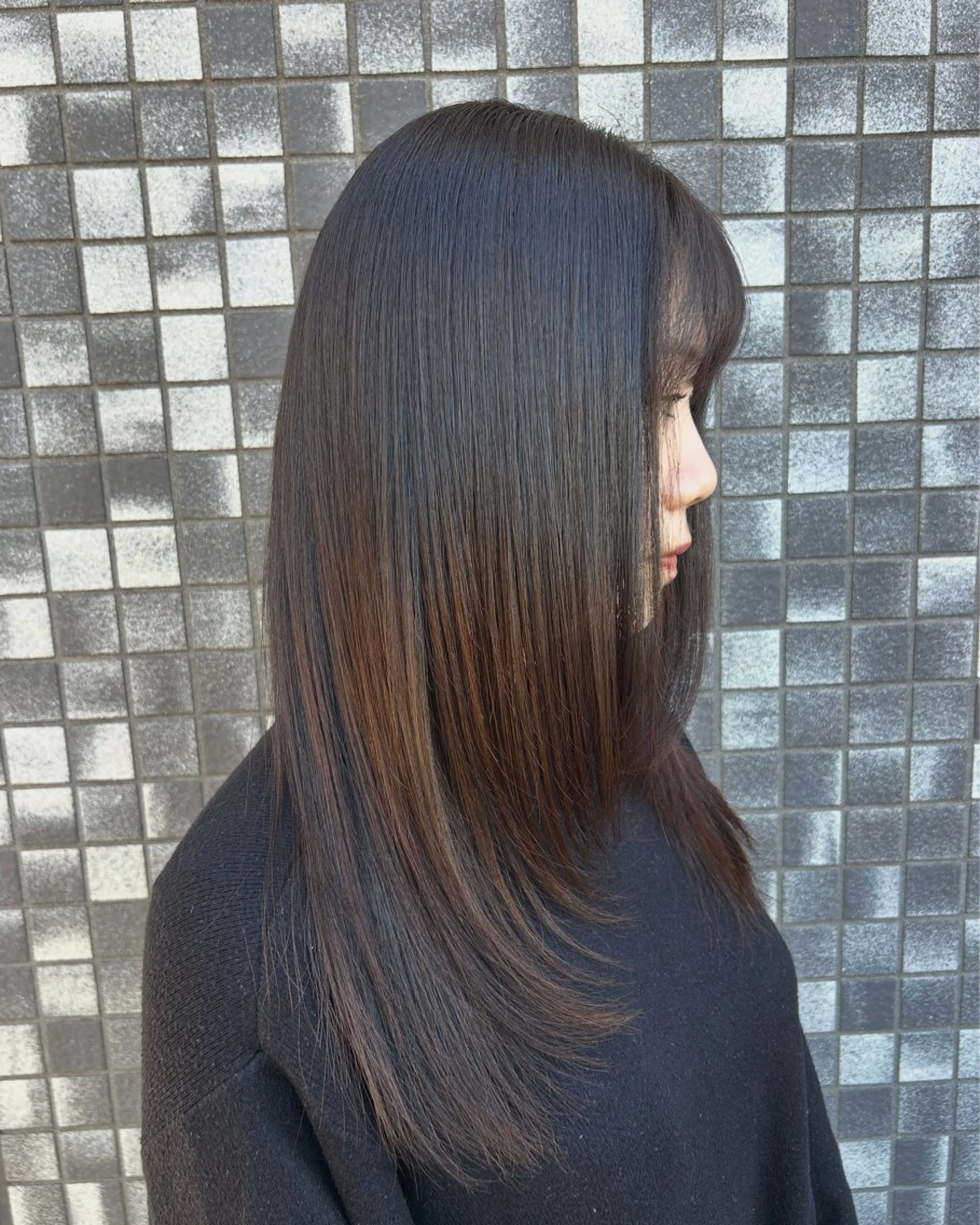 セミロング 髪質改善/縮毛矯正/ 廣瀬のヘアスタイル