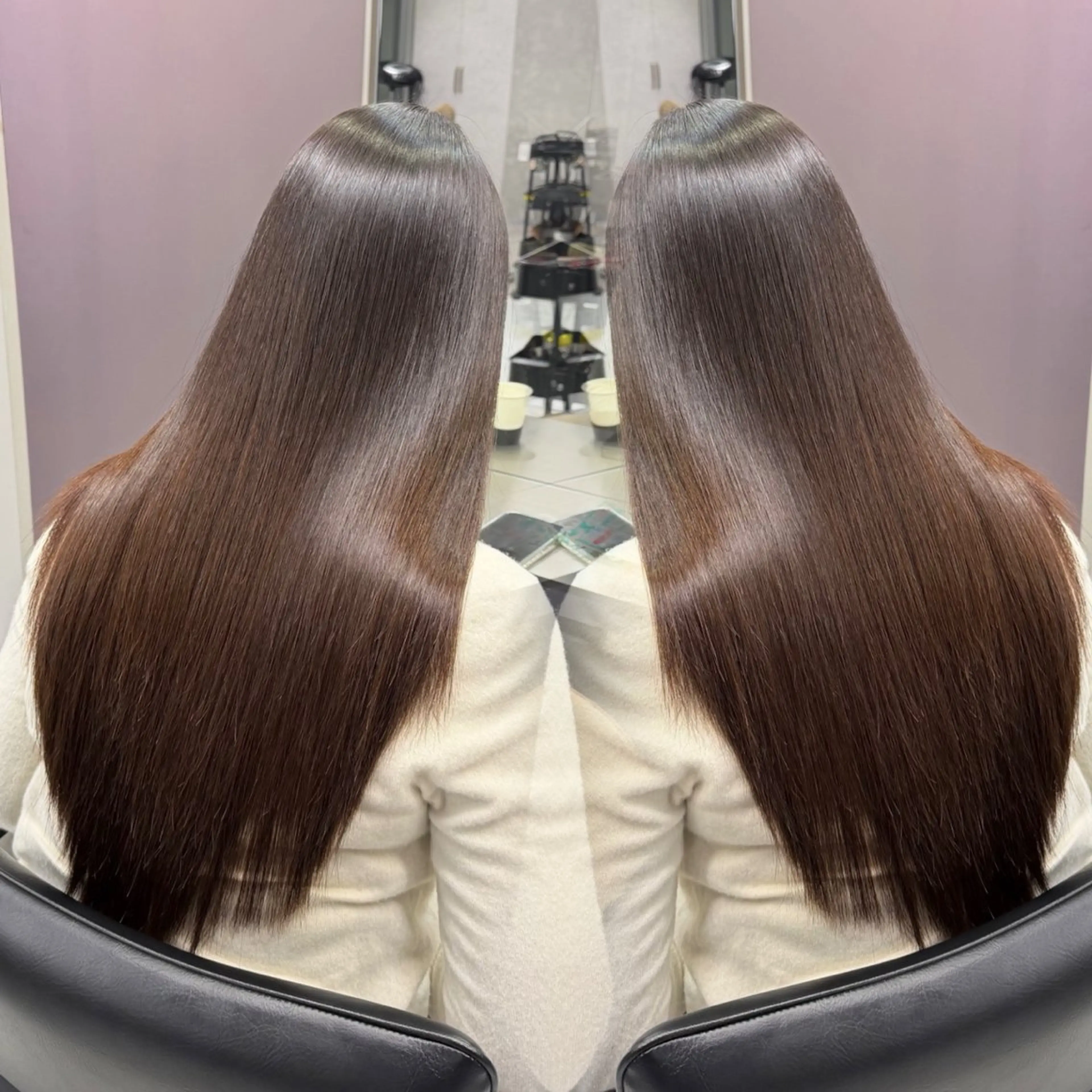 ロング 縮毛矯正 トリートメント RAF KAEDEのヘアスタイル