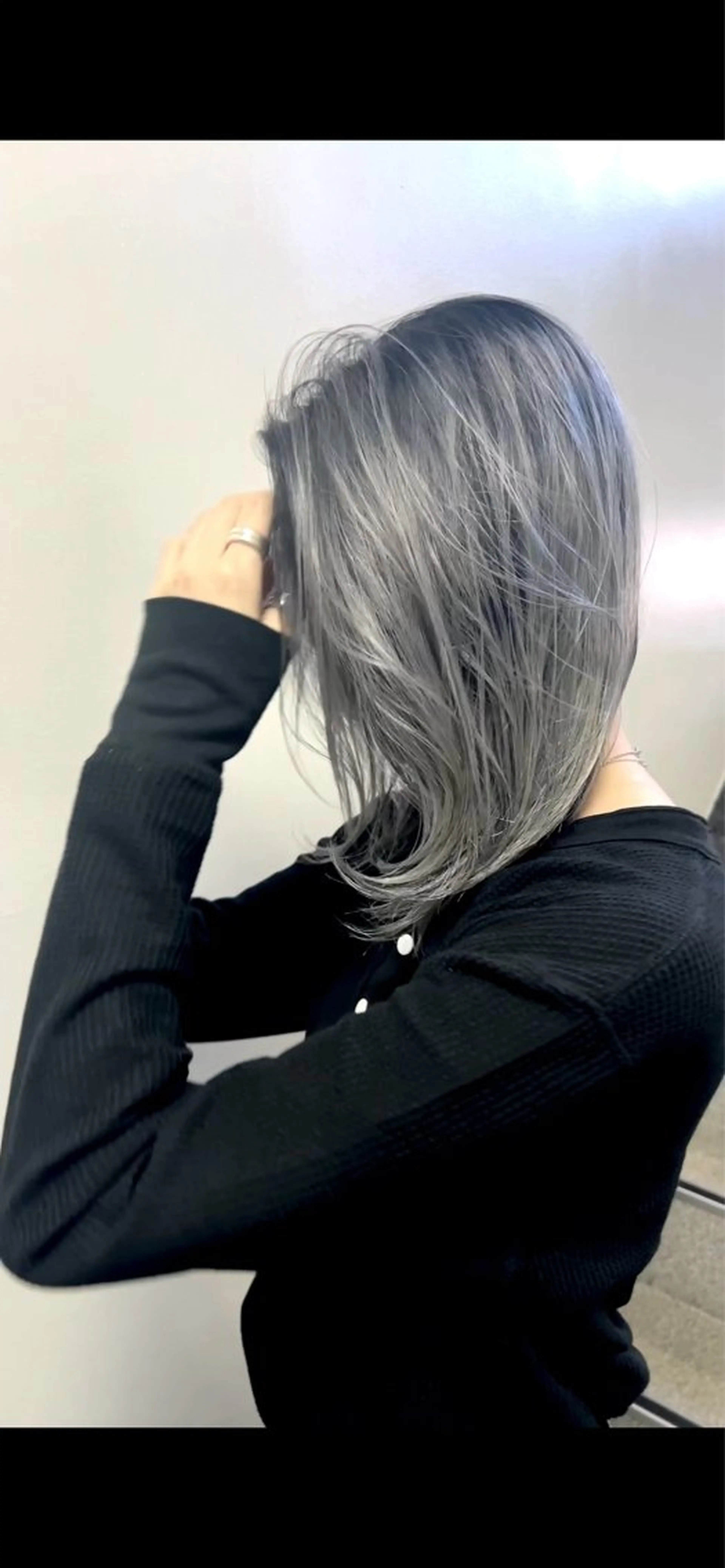 ミディアム カット ヘアカラー トリートメント 透明感/ダブル カラー/SHISEIのヘアスタイル