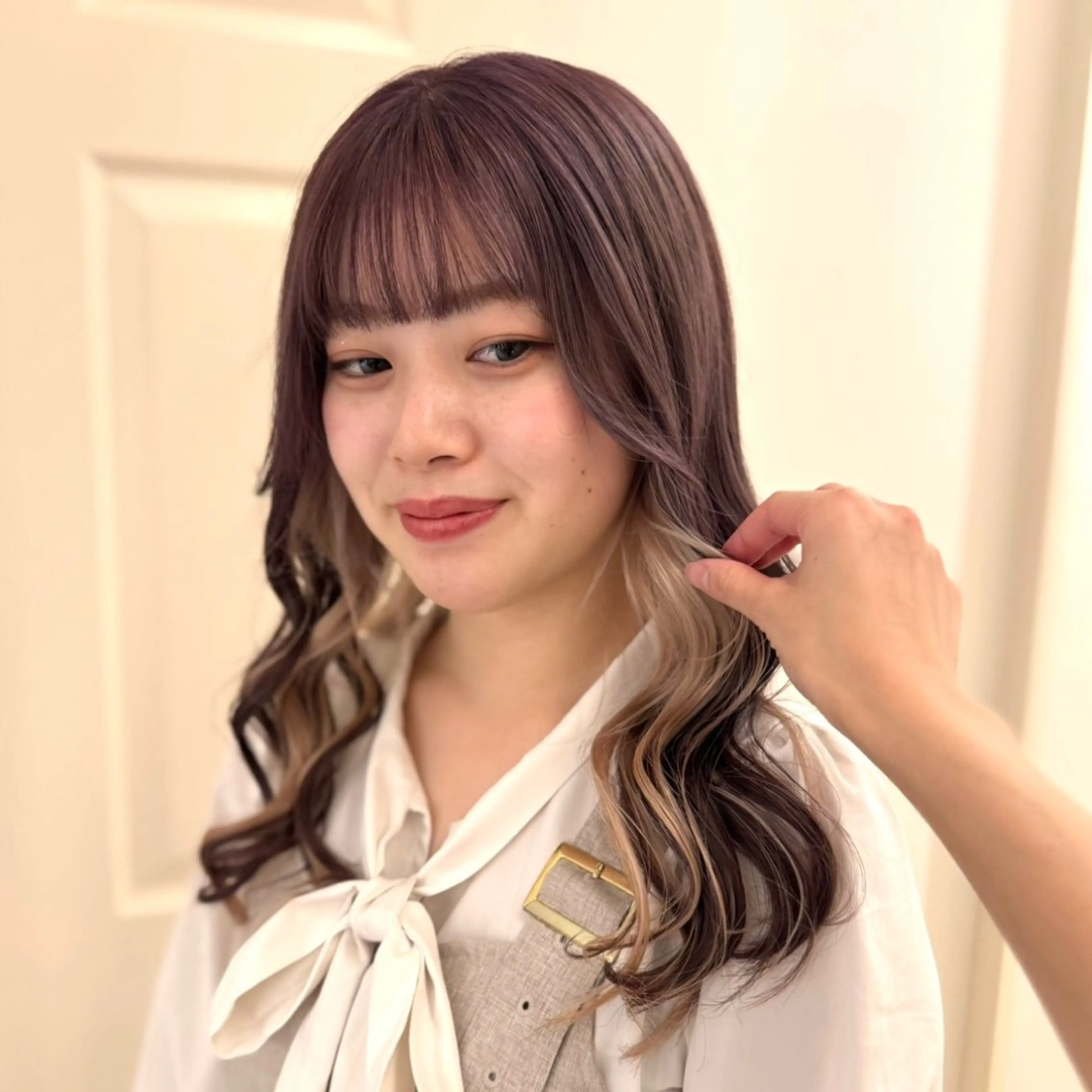 ロング カラー インナーカラー 艶髪/アレンジ/ 野口緑のヘアスタイル