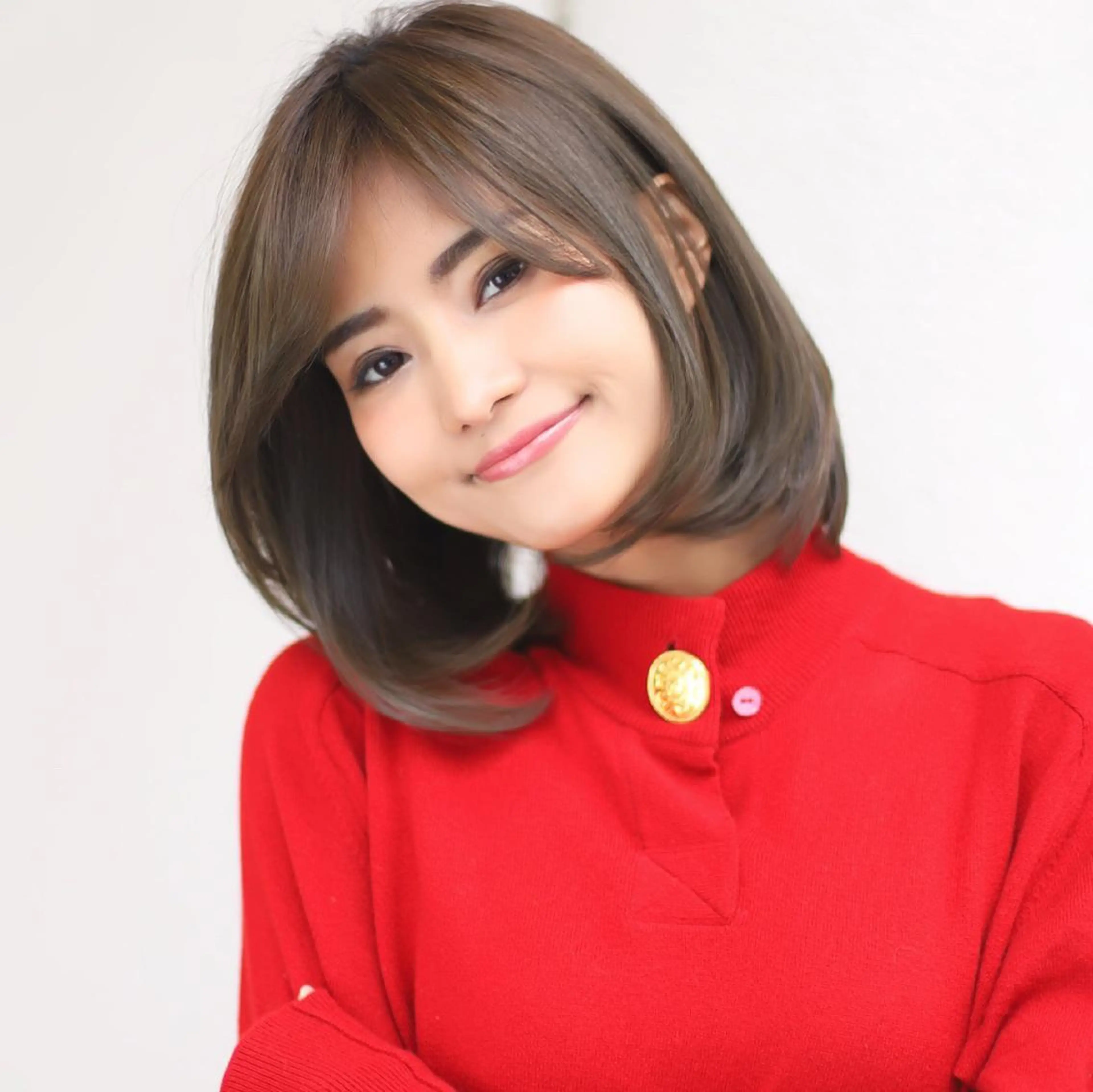 ミディアム 武田涼レイヤーカット 髪質改善×縮毛矯正のヘアスタイル