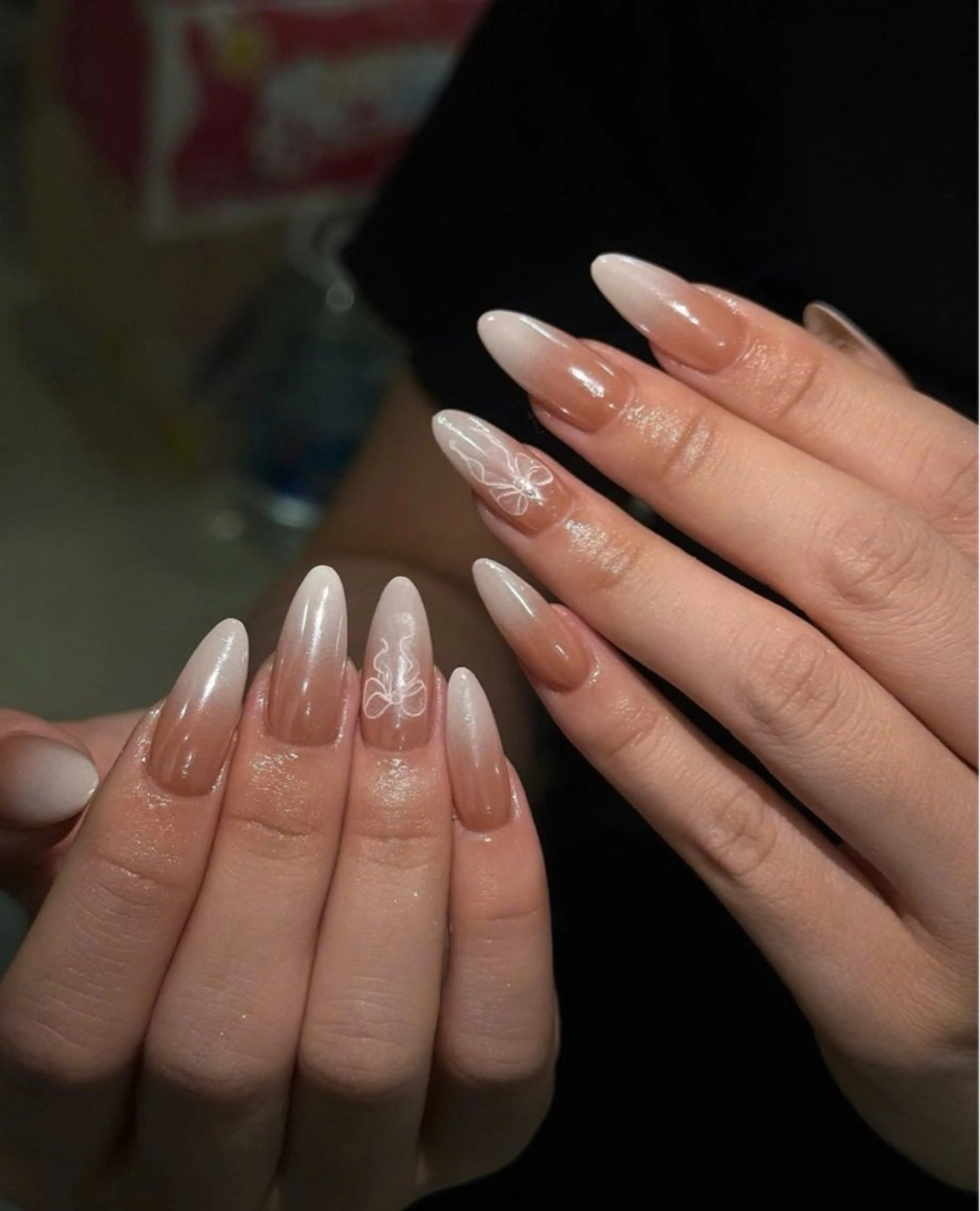 ネイル アートネイル 成人式 ジェルネイル ニュアンスネイル ネイルチップ Kora Nailのネイルデザイン