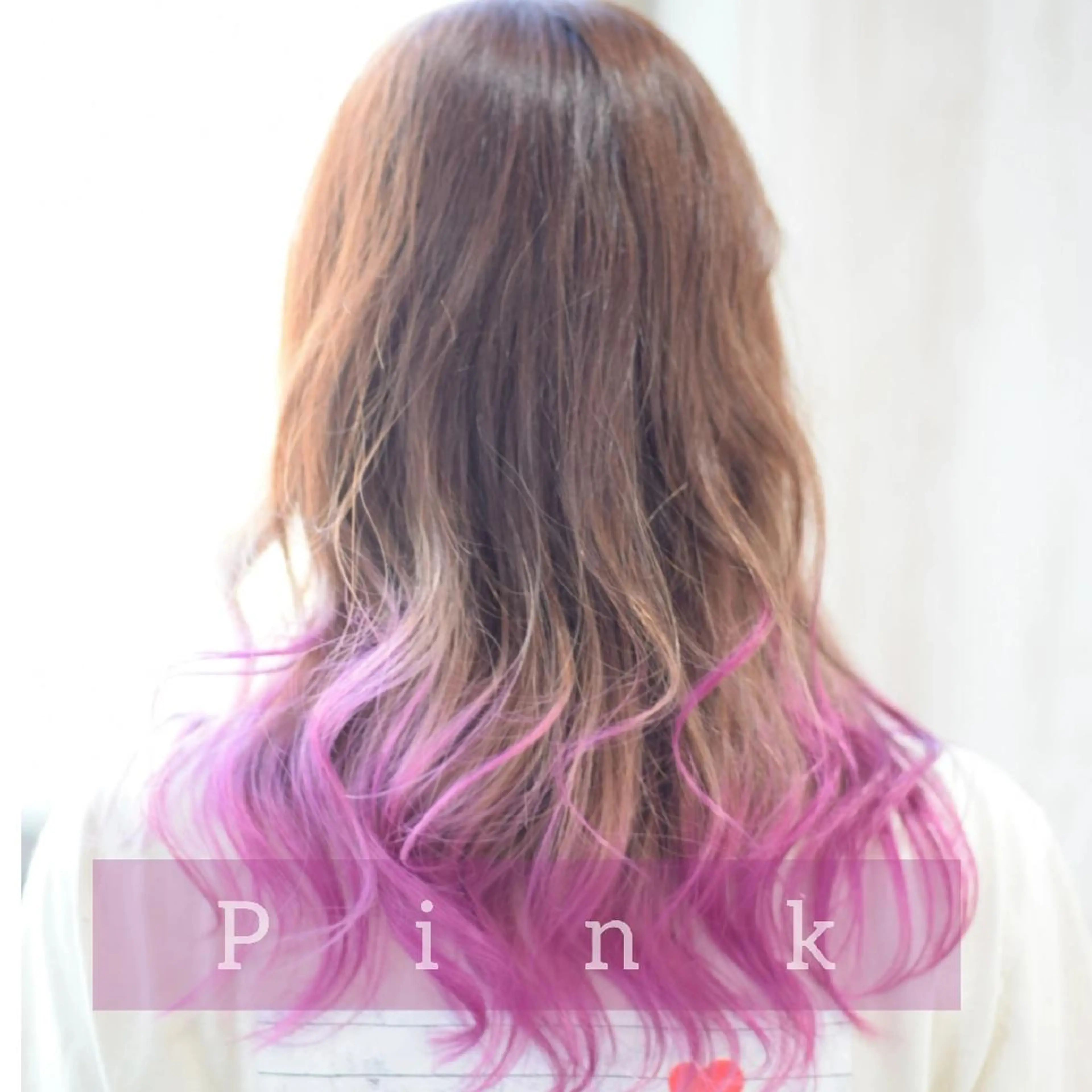 セミロング カラー ピンクカラー デザインカラー 小西勇次のヘアスタイル