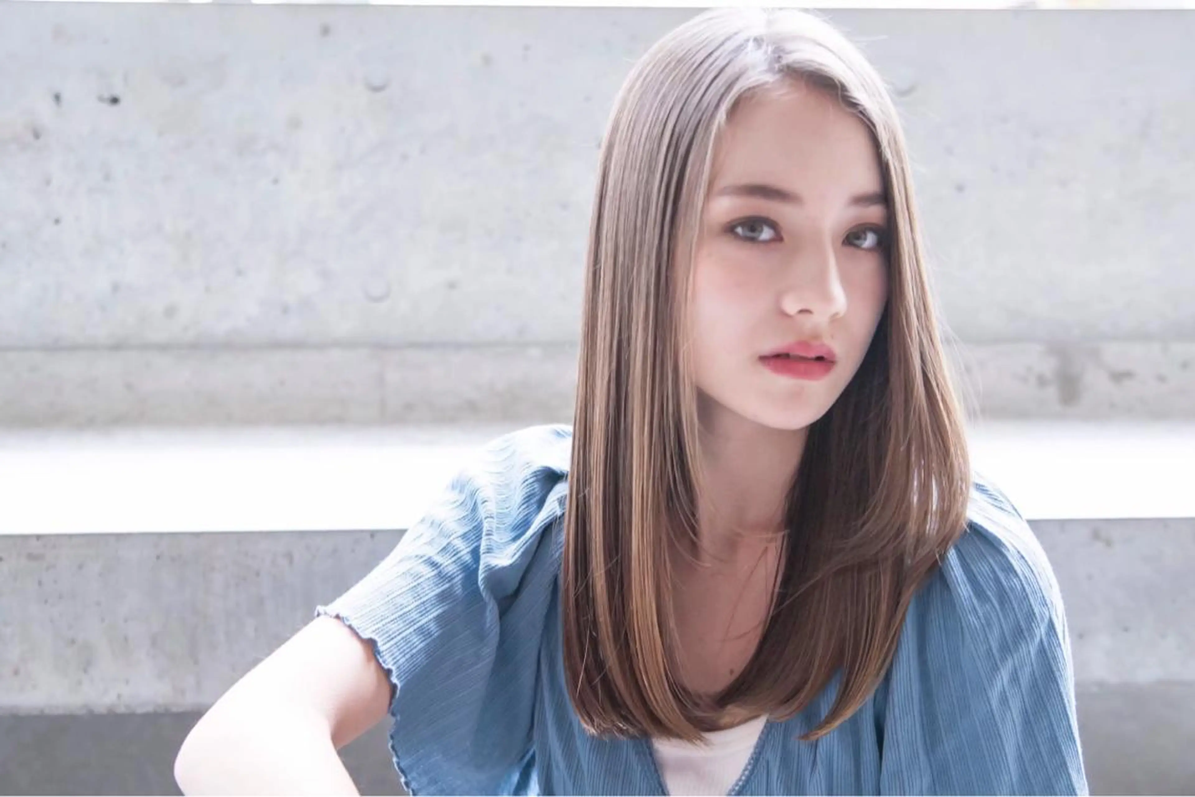 ロング IVE所属・ブリーチなし🤍 渋谷／原島杏奈のヘアスタイル