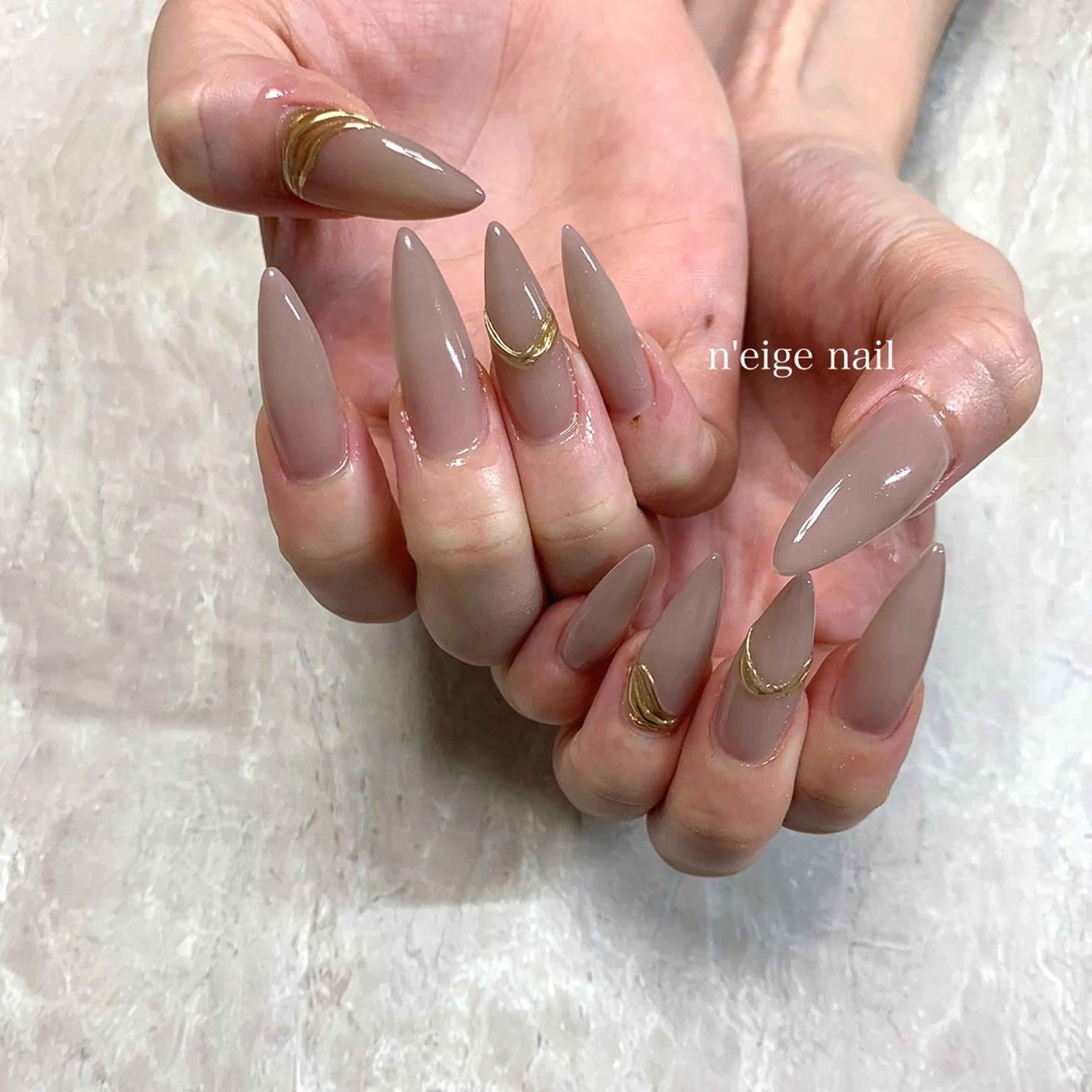 ネイル アートネイル ハート キラキラネイル 韓国ネイル ニュアンスネイル n'eige nail所属・大谷 綾香のネイルデザイン