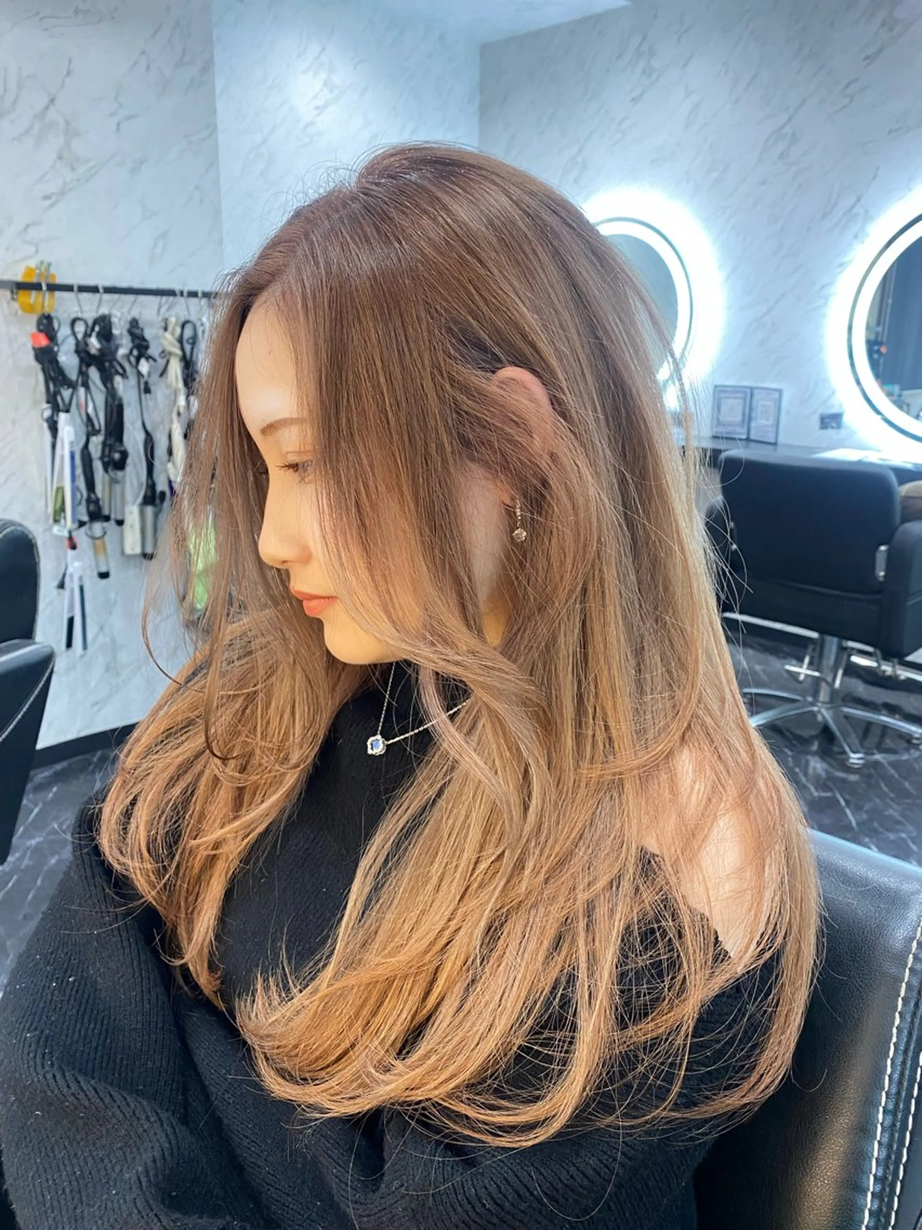 【兎に角trendヘアにしたい方】艶ワンカラー&シールエクステ60枚の写真