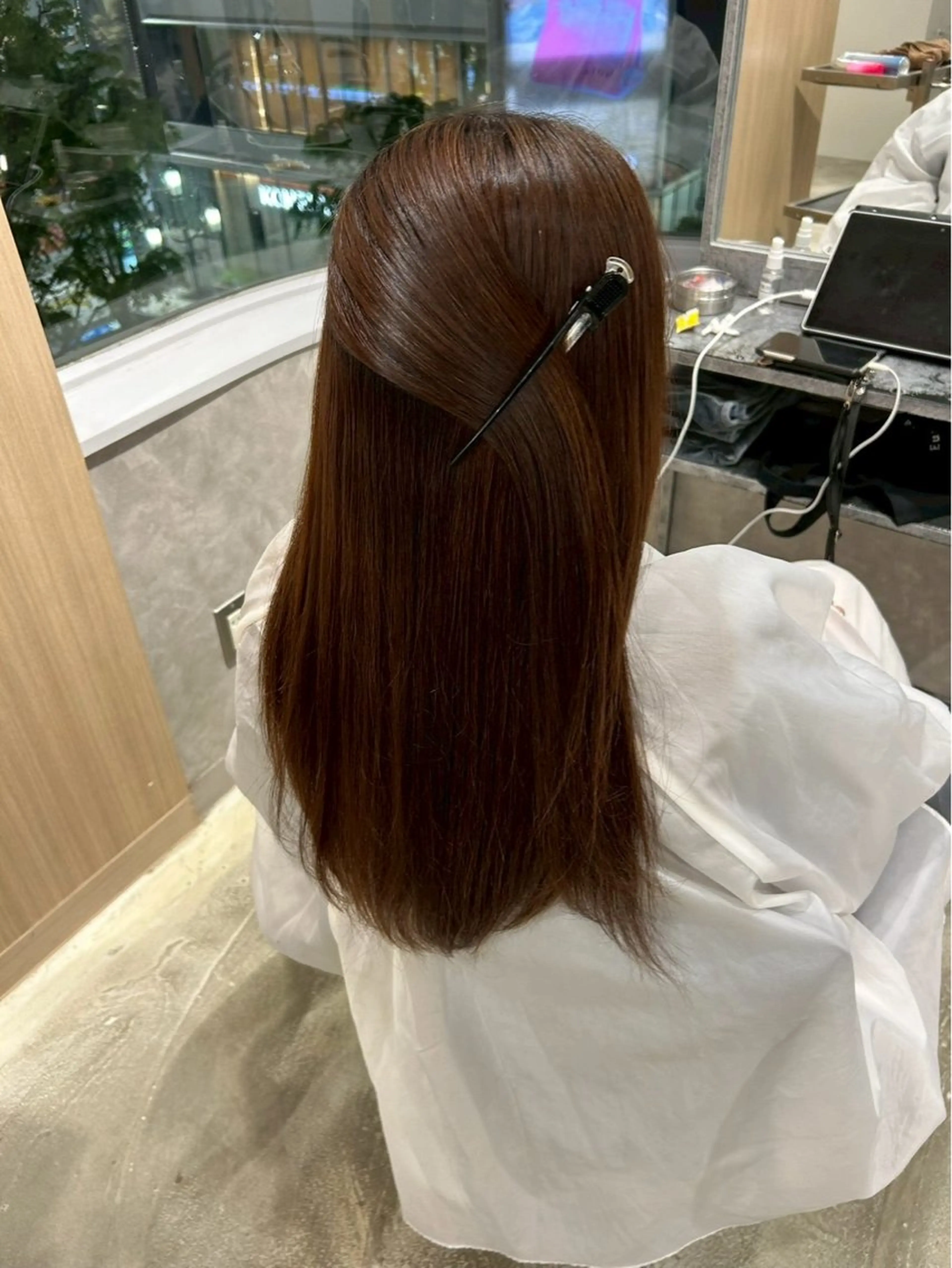 ミディアム 縮毛矯正 より♡ モデル募集中🎀のヘアスタイル