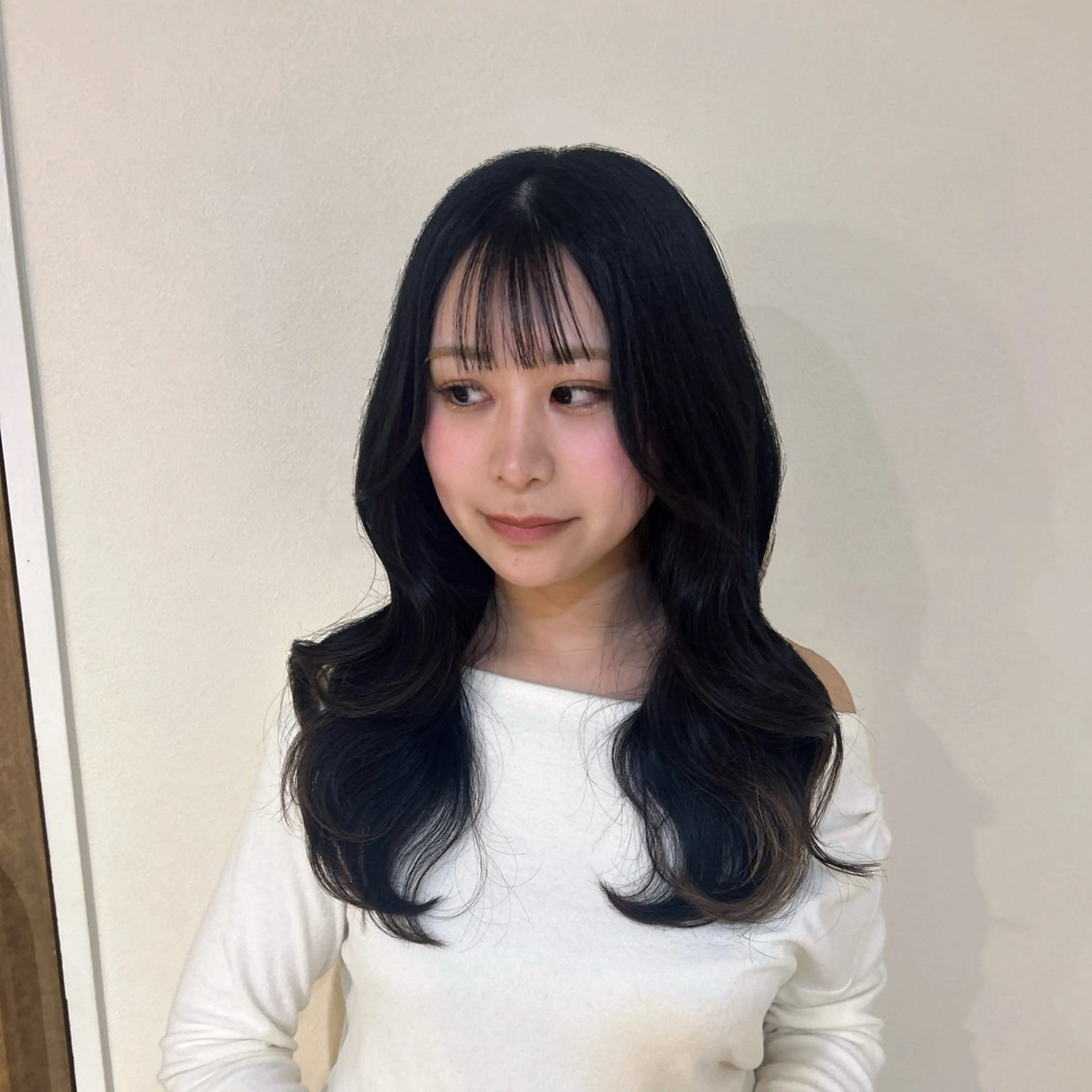 ロング 韓国風ヘア カット CreBiA 🌼こなつのヘアスタイル