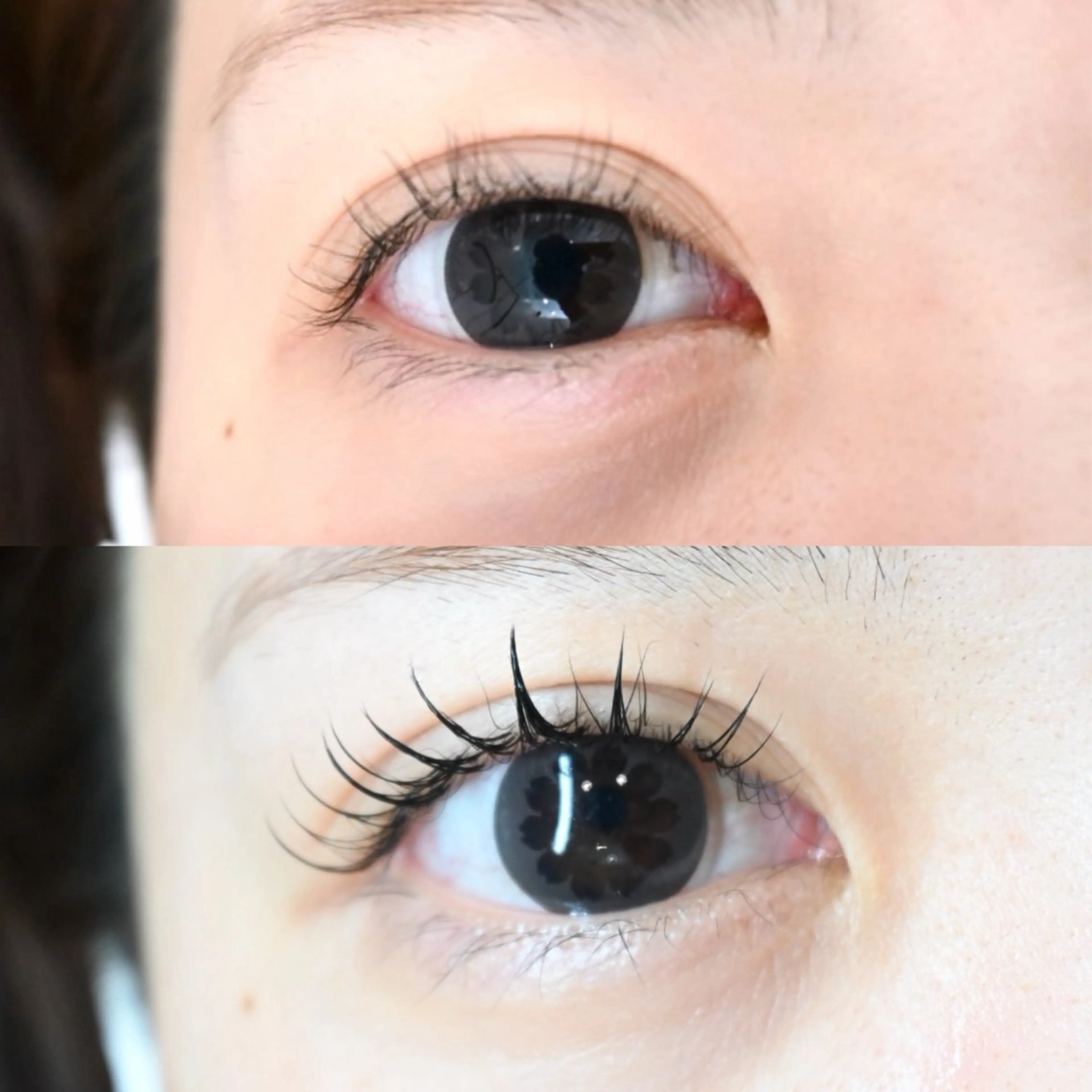 フラットラッシュ80×毛髪ケアまつ毛パーマの写真