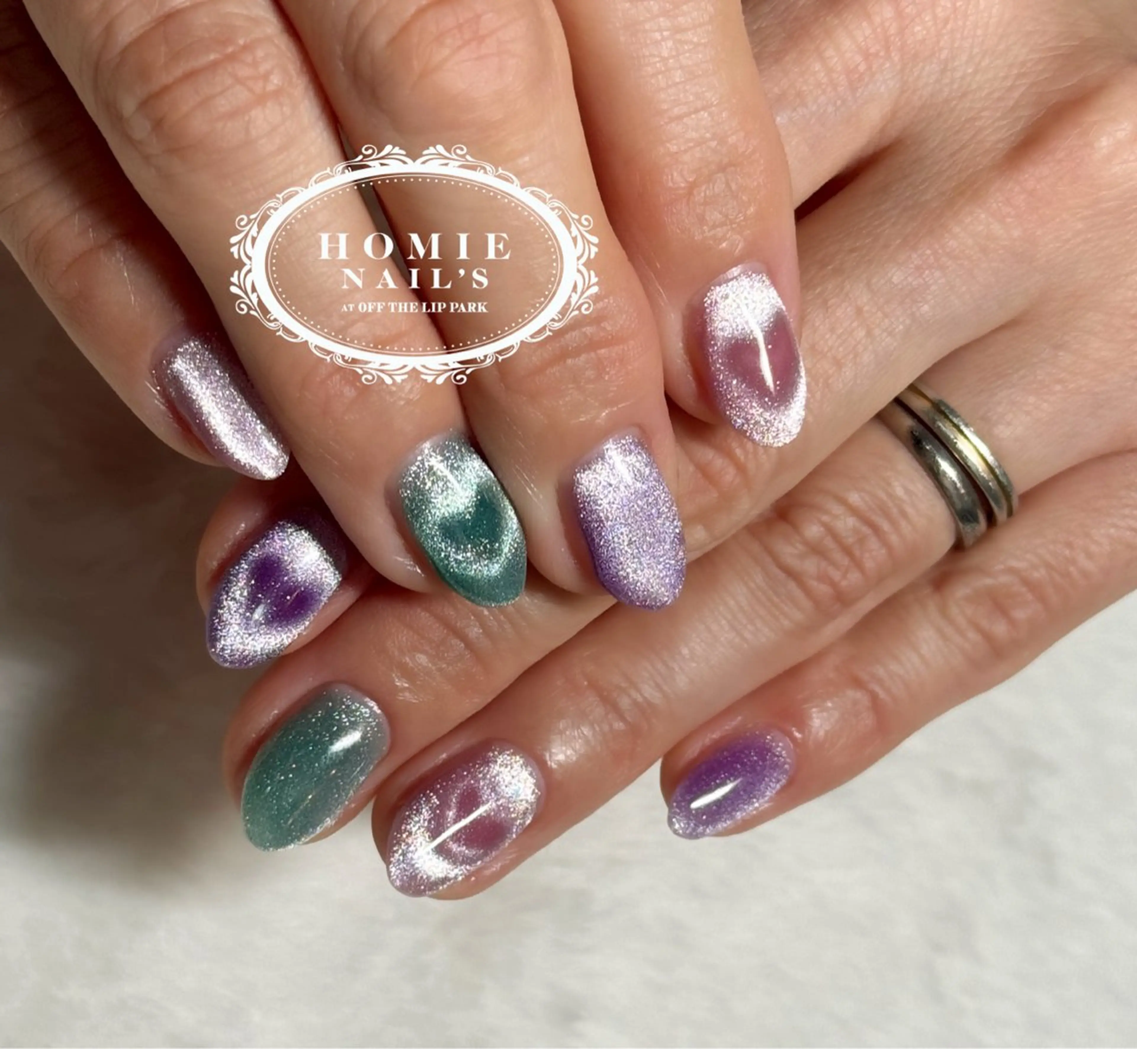 ネイル ハート オフザリップパーク Asamiのネイルデザイン