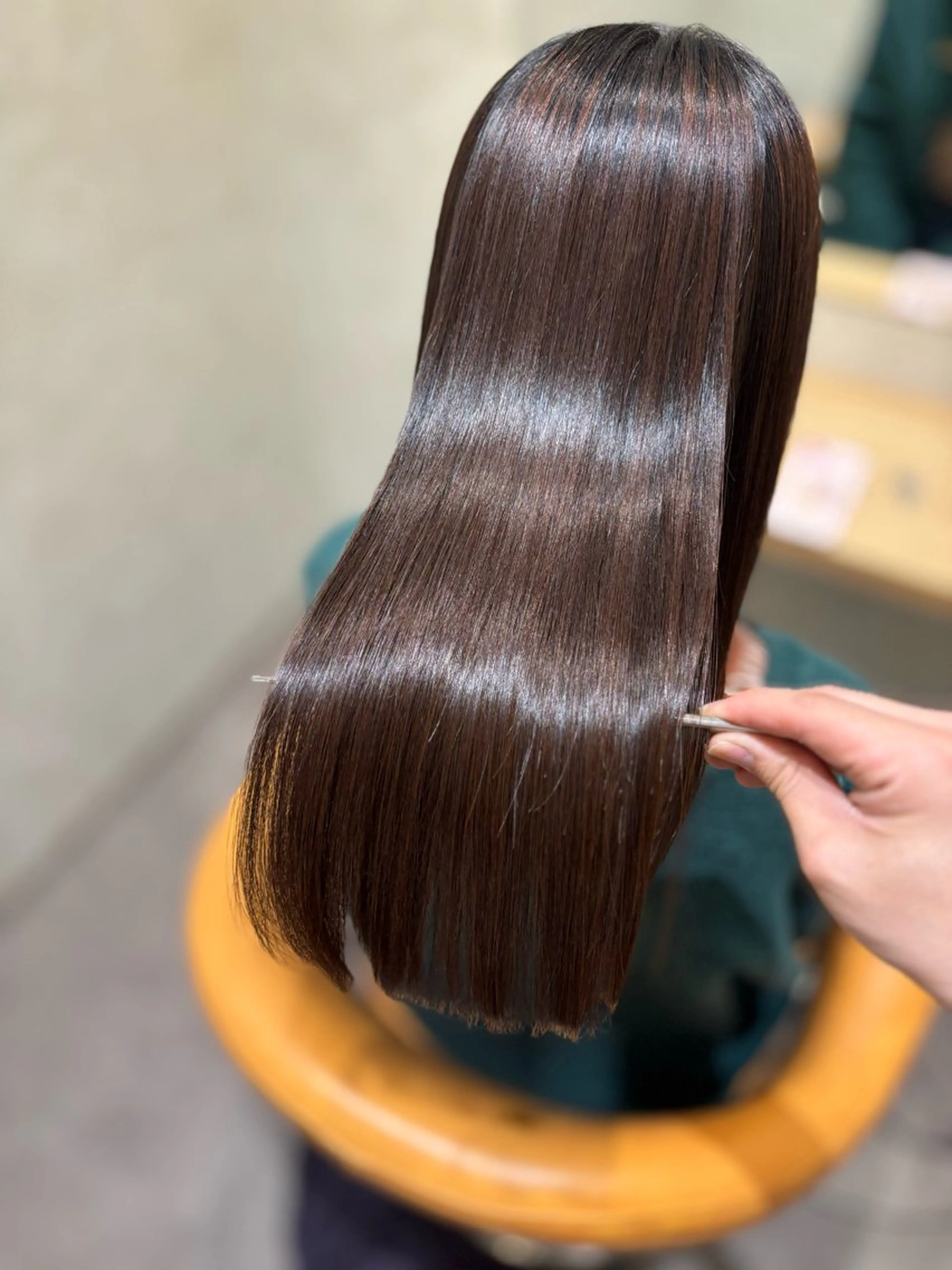 ロング パーマ カット 縮毛矯正 トリートメント 【美髪/うる艶矯正】 ☘️Taketo☘️のヘアスタイル