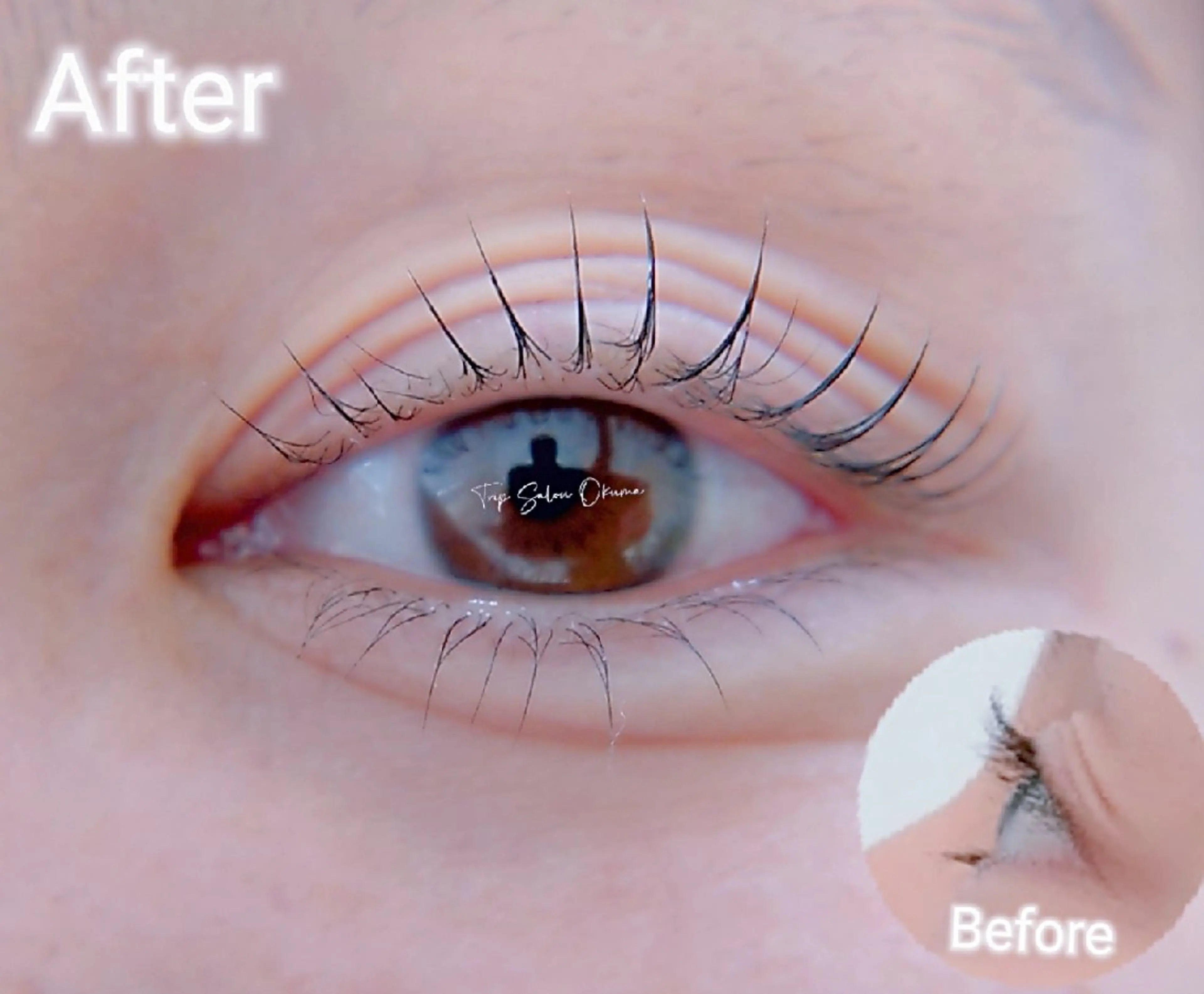 マツエク・マツパ 下まつげエクステ 一重×まつ毛パーマ マツパ Trip Salon Okuma所属・❤LEDまつぱ❤那覇 🅿️有、泉崎のマツエク・マツパデザイン