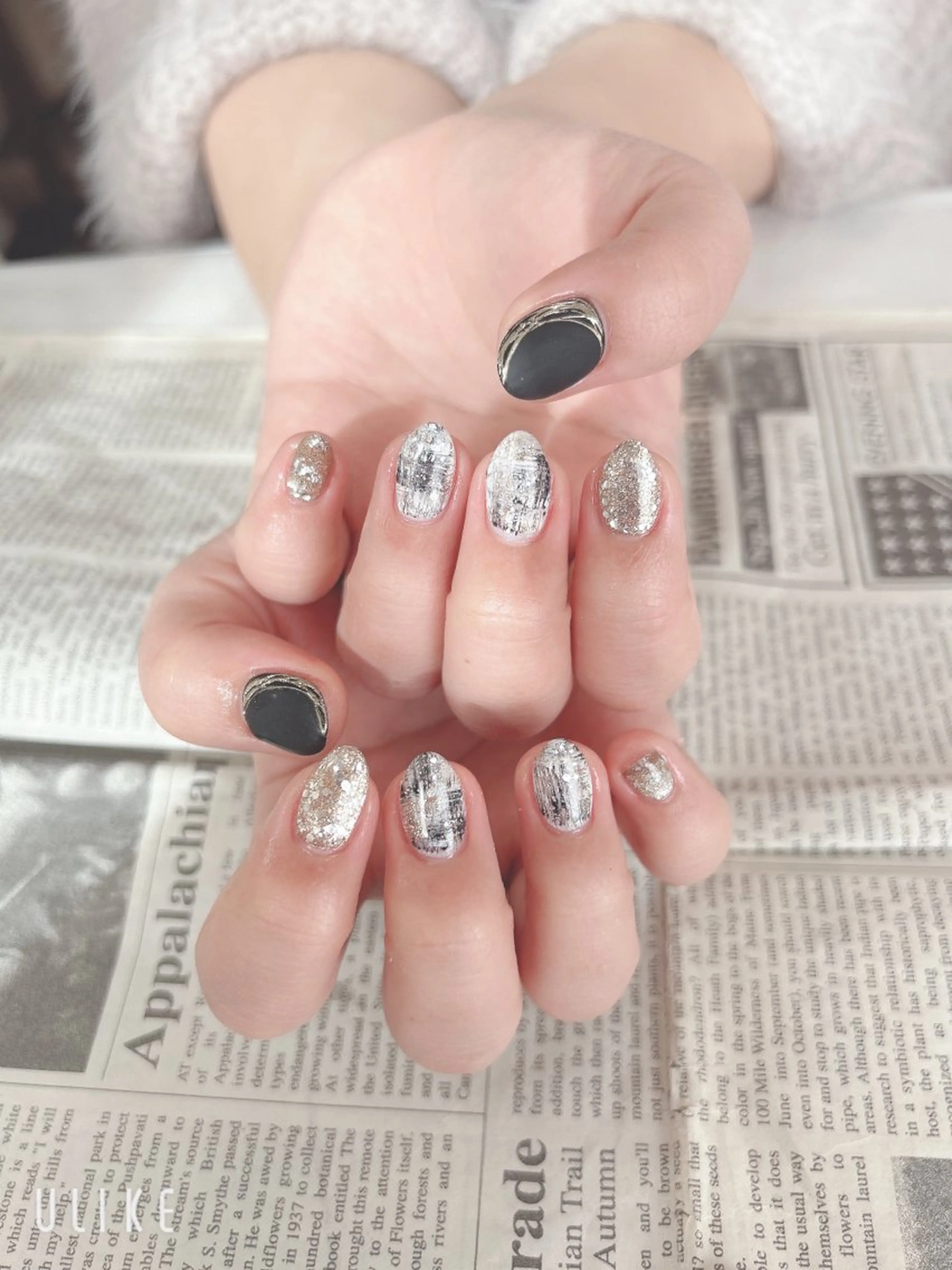 ネイル マットネイル ミラーネイル ハンドネイル ハンドケア 森山 舞のネイルデザイン