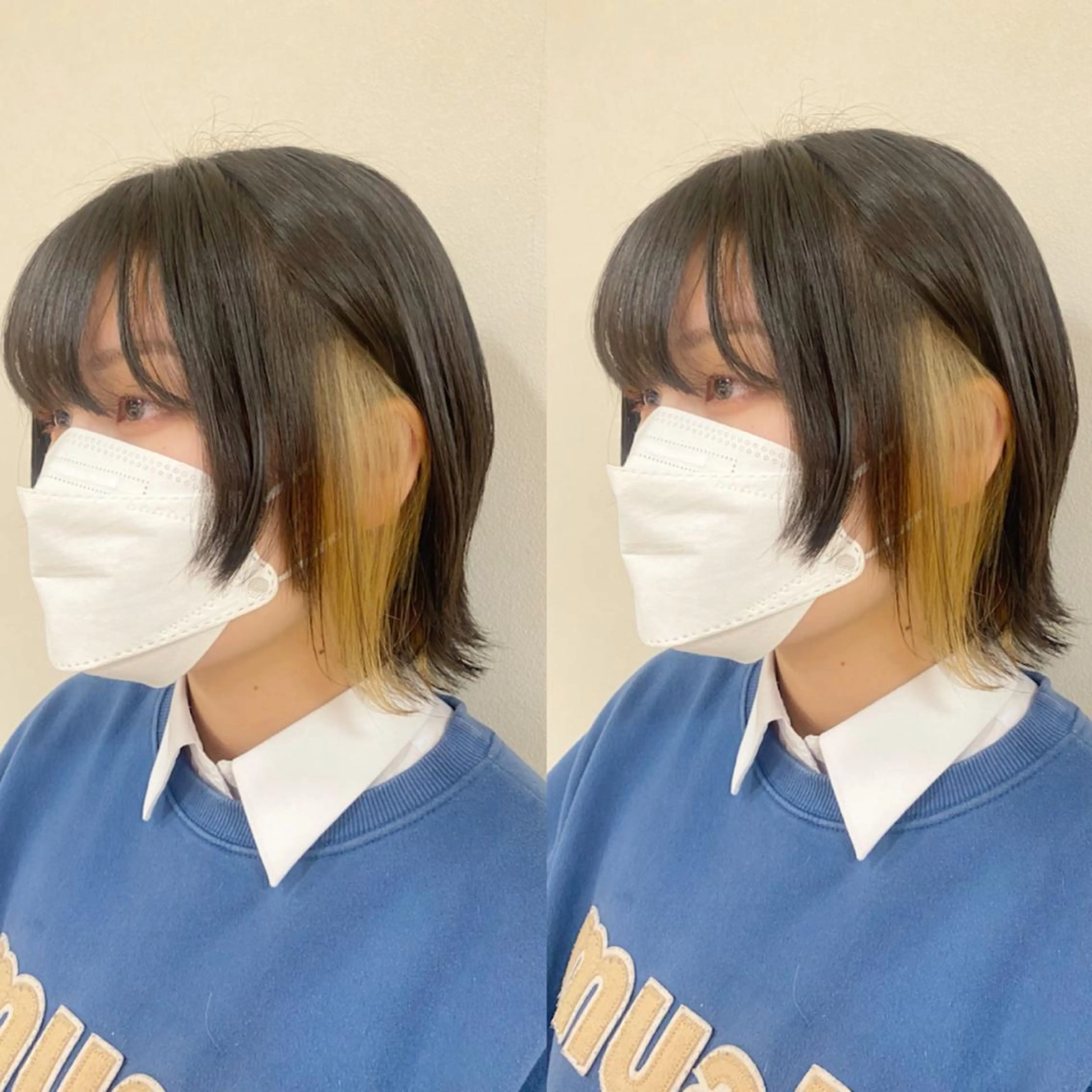 ショート カラー ヘアアレンジ ベージュカラー ブロンド ブロンドベージュ イヤリングカラー 🌈haru🌻 藤沢ハイトーン🌈のヘアスタイル