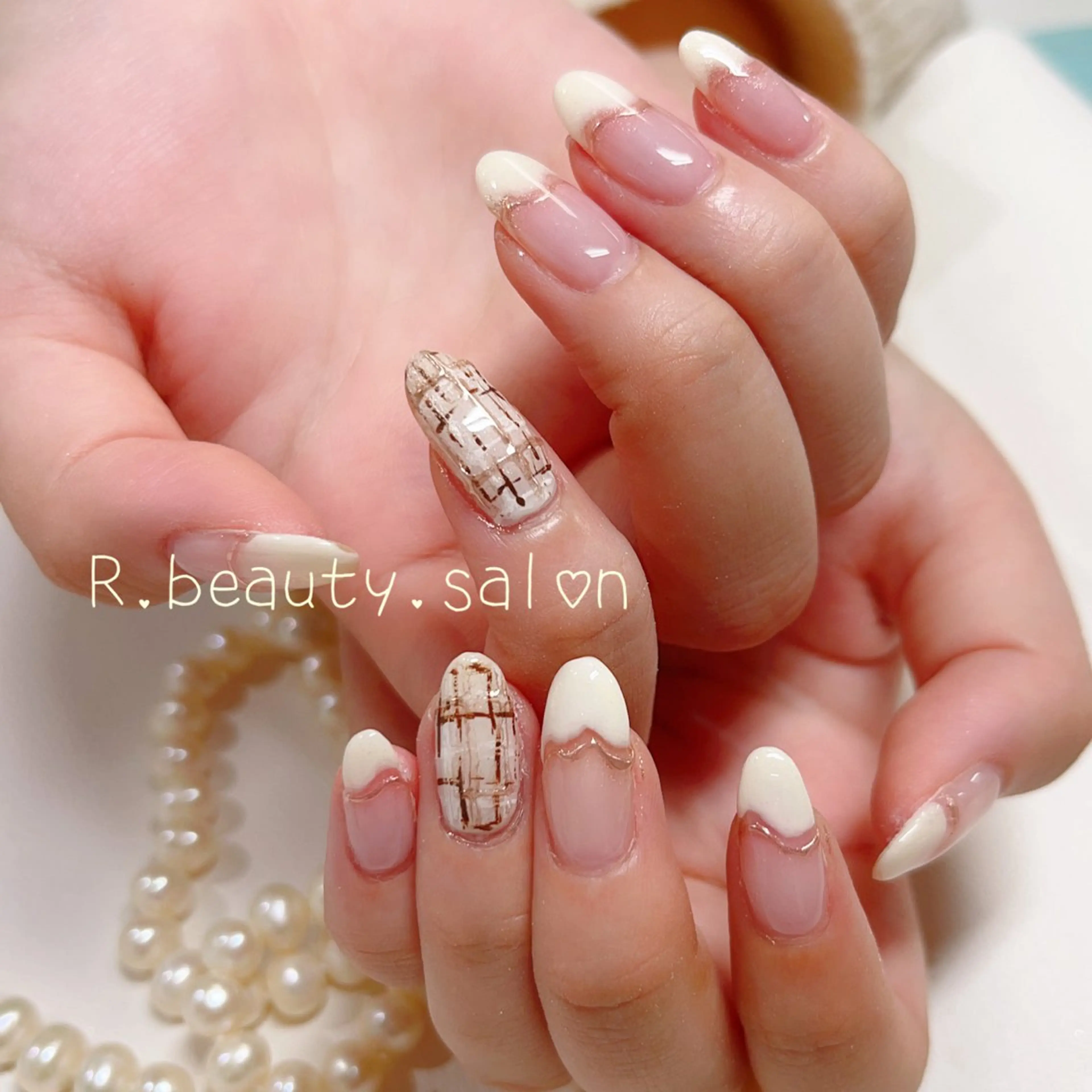 ネイル ツイードネイル R.beautyサロン所属・R.beauty サロンのネイルデザイン