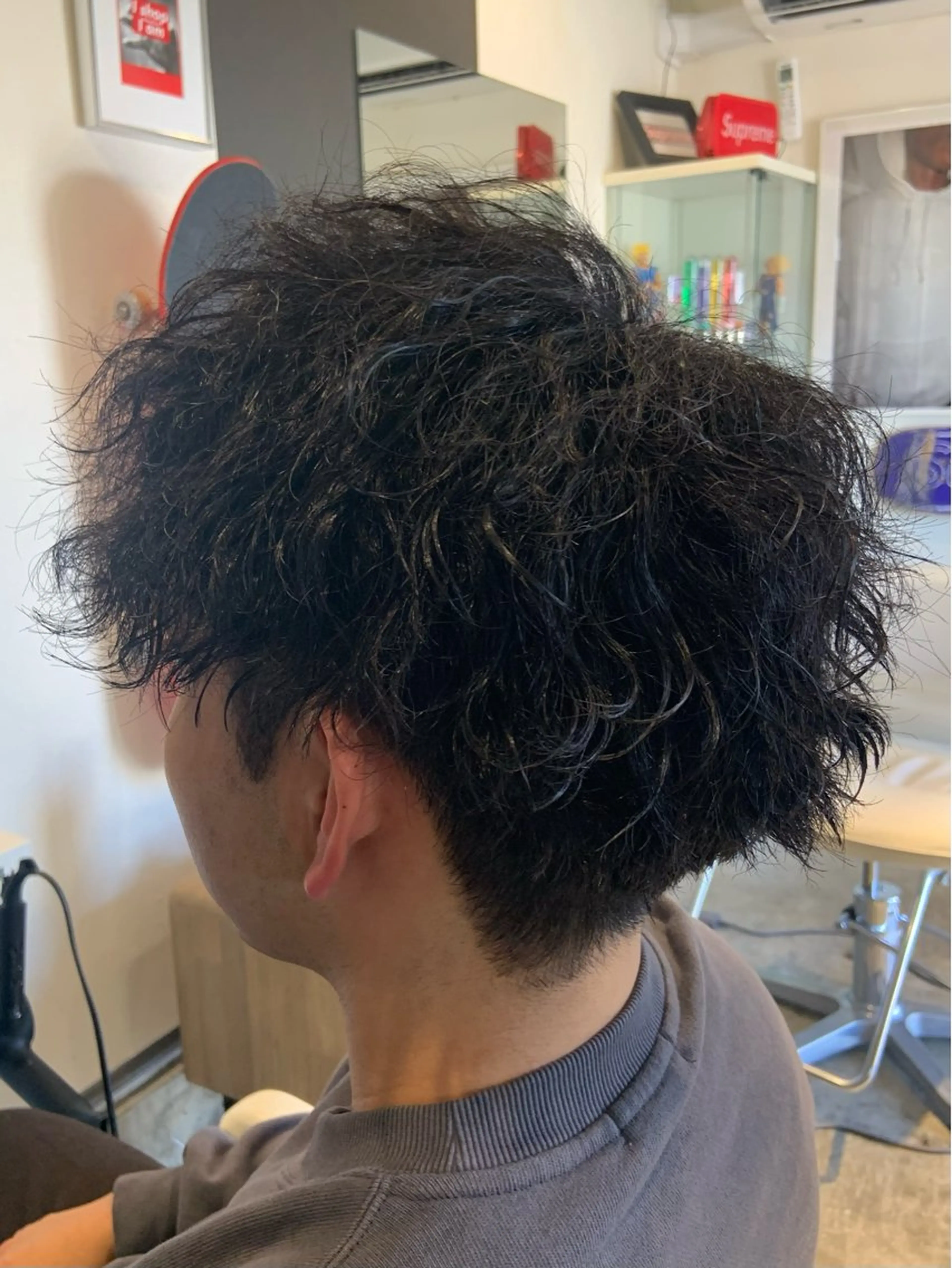 パーマ メンズ 原谷 一成のヘアスタイル