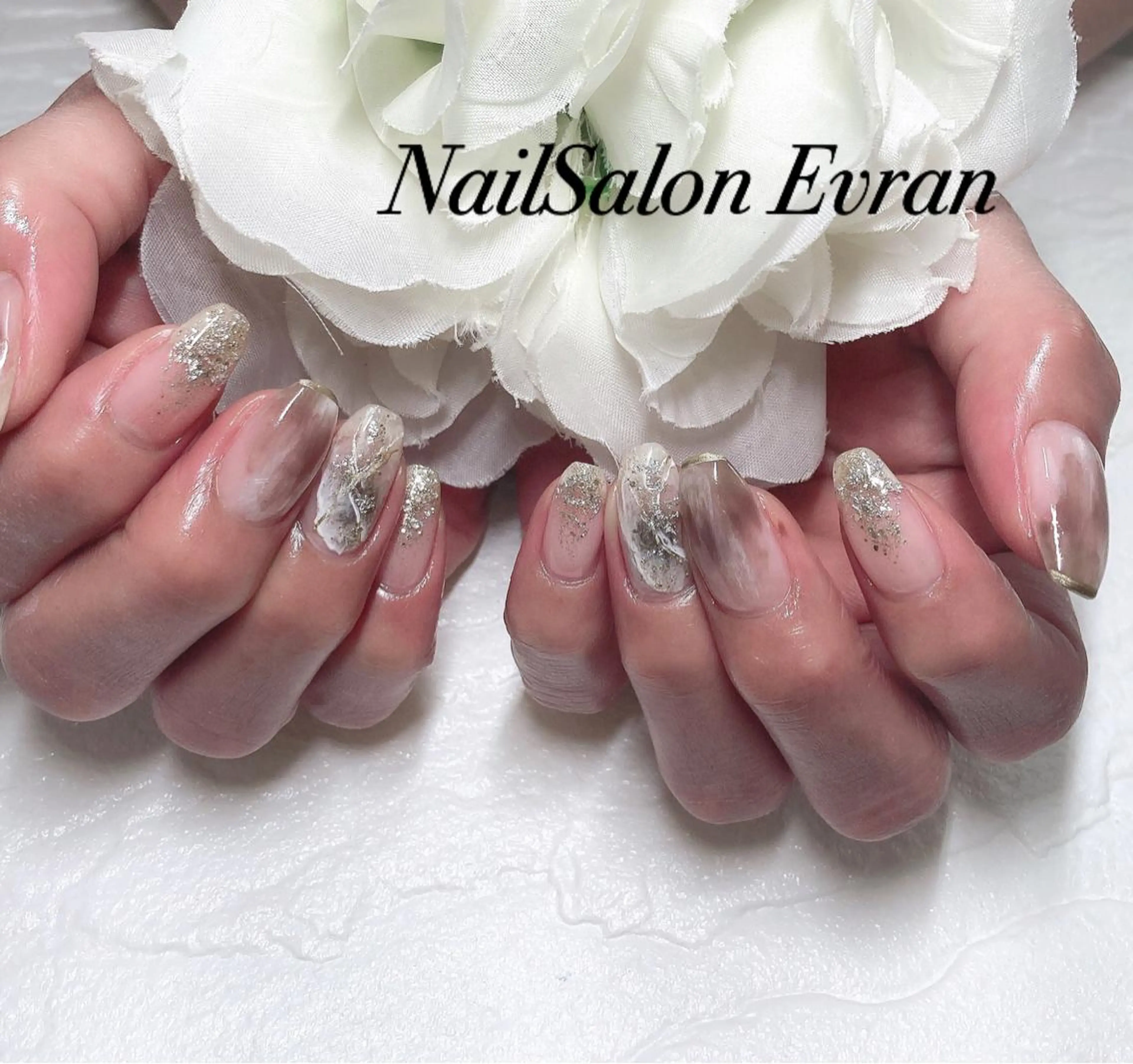 ネイル ニュアンスネイル ハンドネイル Nail salon Evranのネイルデザイン