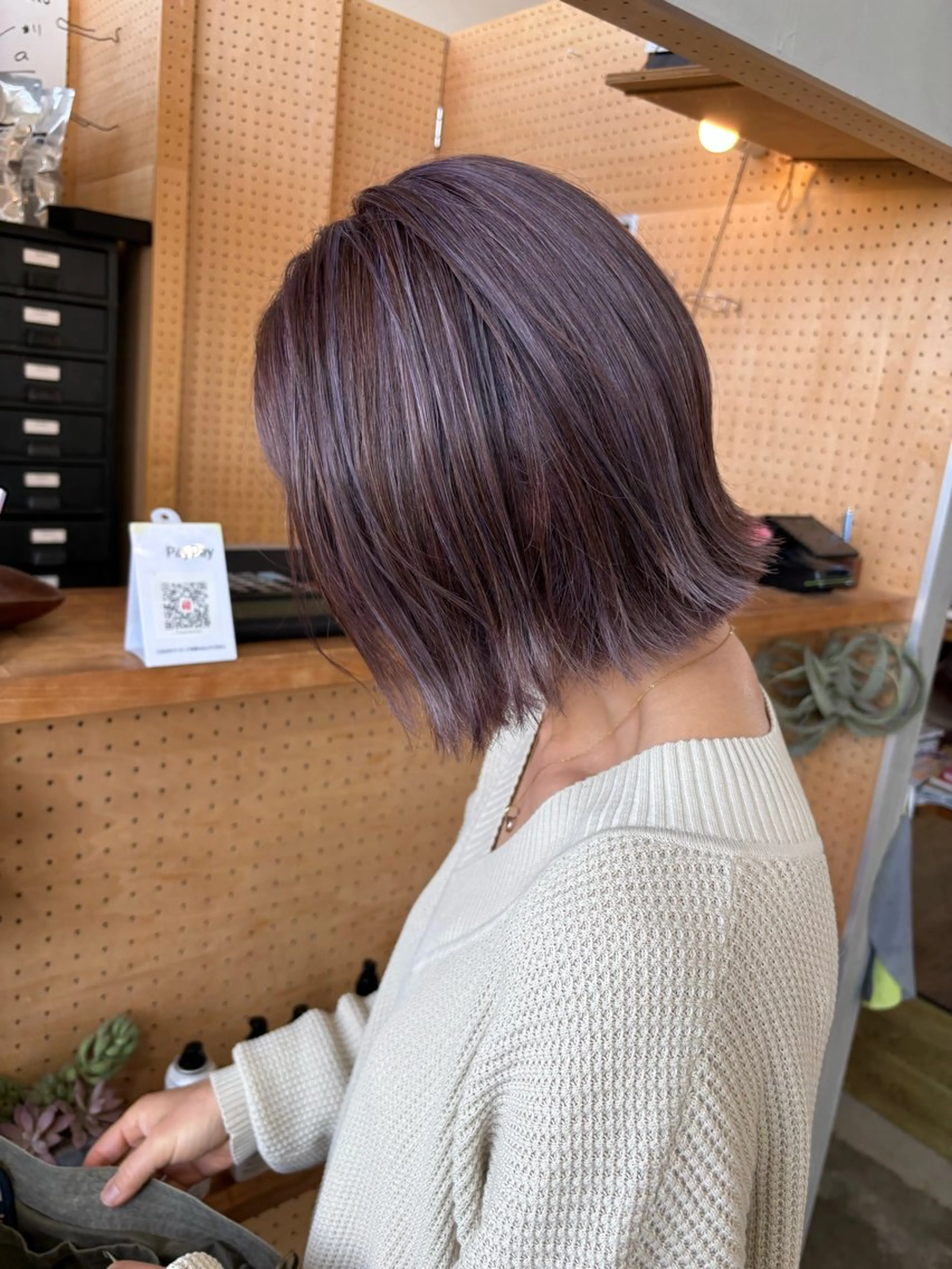 ミディアム カラー ヘアカラー 平野 朋未のヘアスタイル