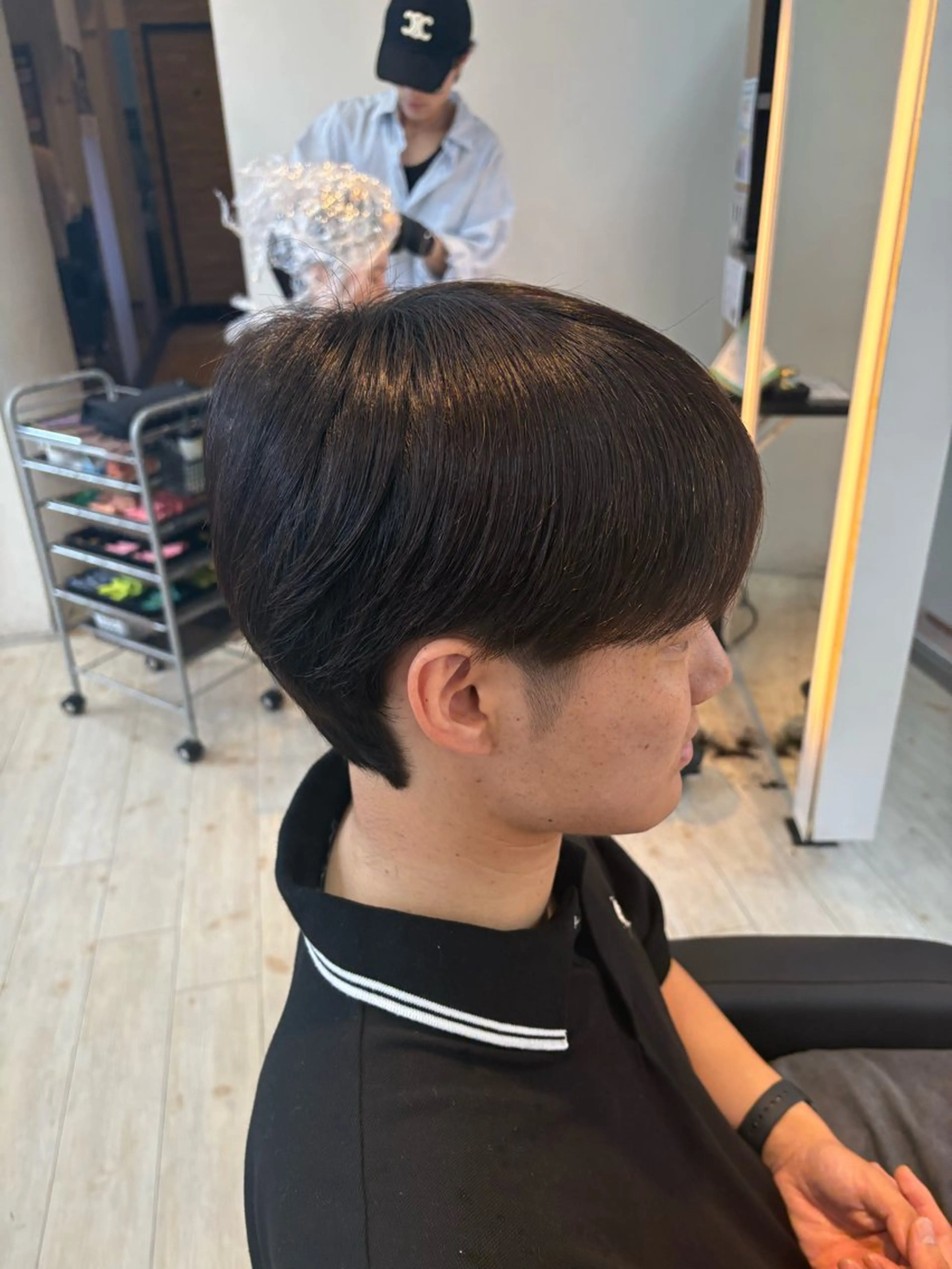 【ストレートに戻りたい方必見‼️】パーマ落とし➕メンズカットの写真