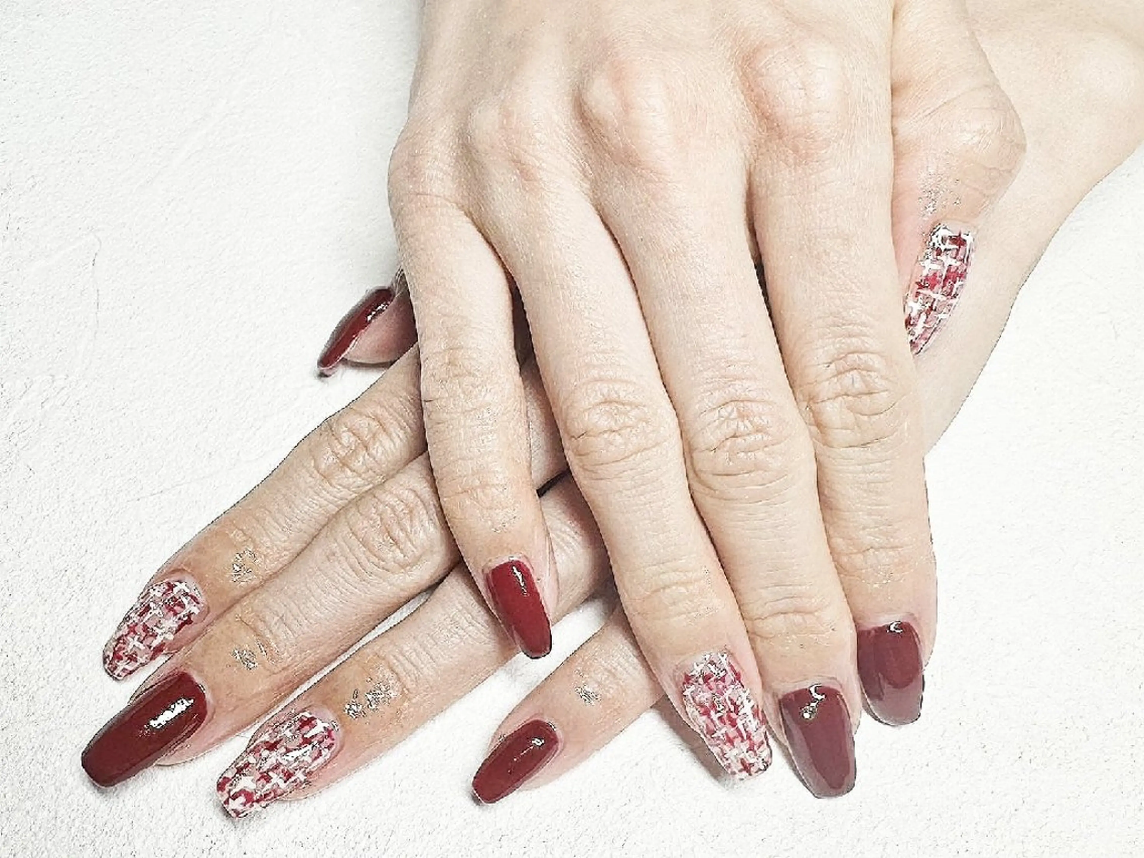 ネイル ツイードネイル JULIE NAILのネイルデザイン