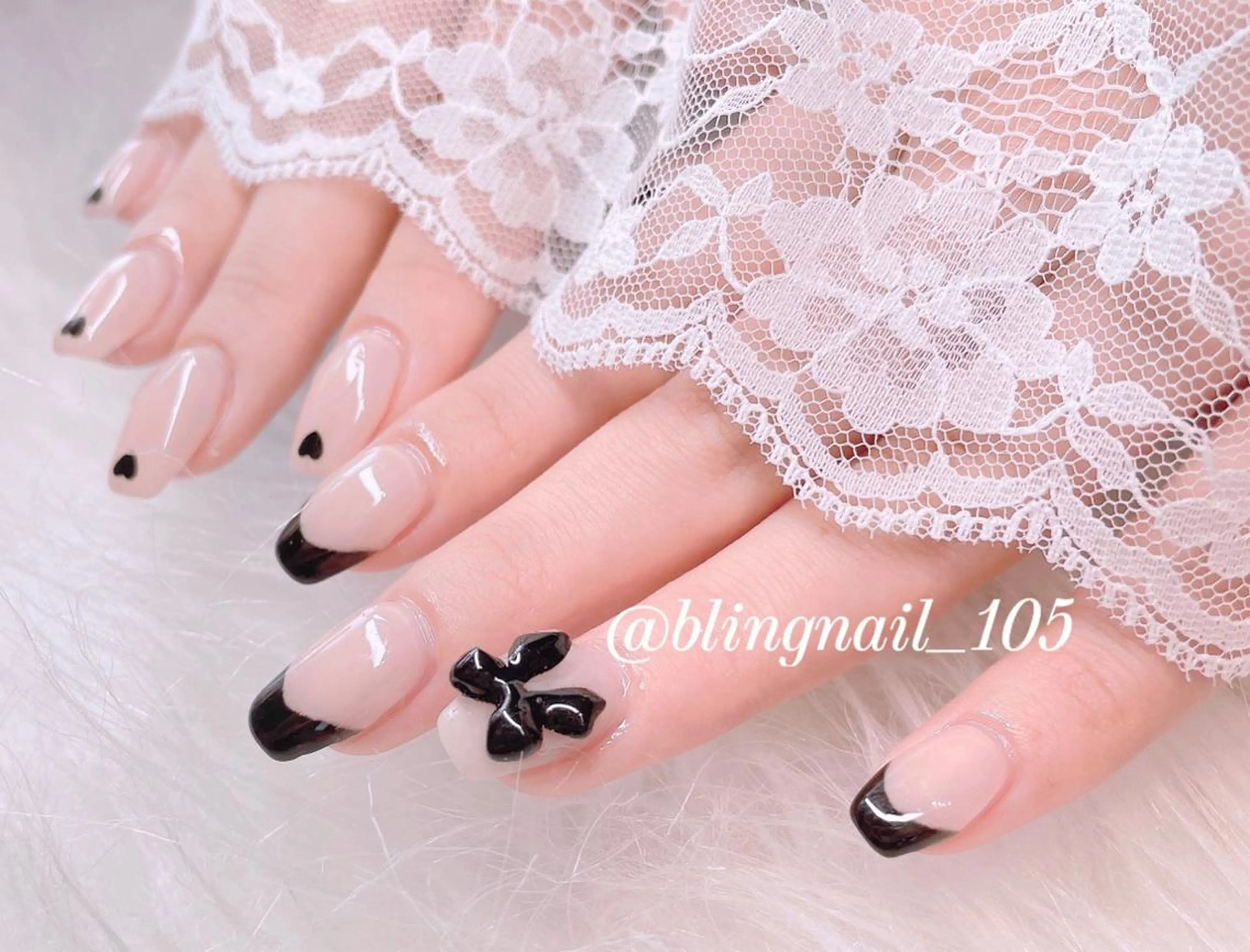 ネイル 23時まで❤︎韓国、 ワンホンネイルのネイルデザイン