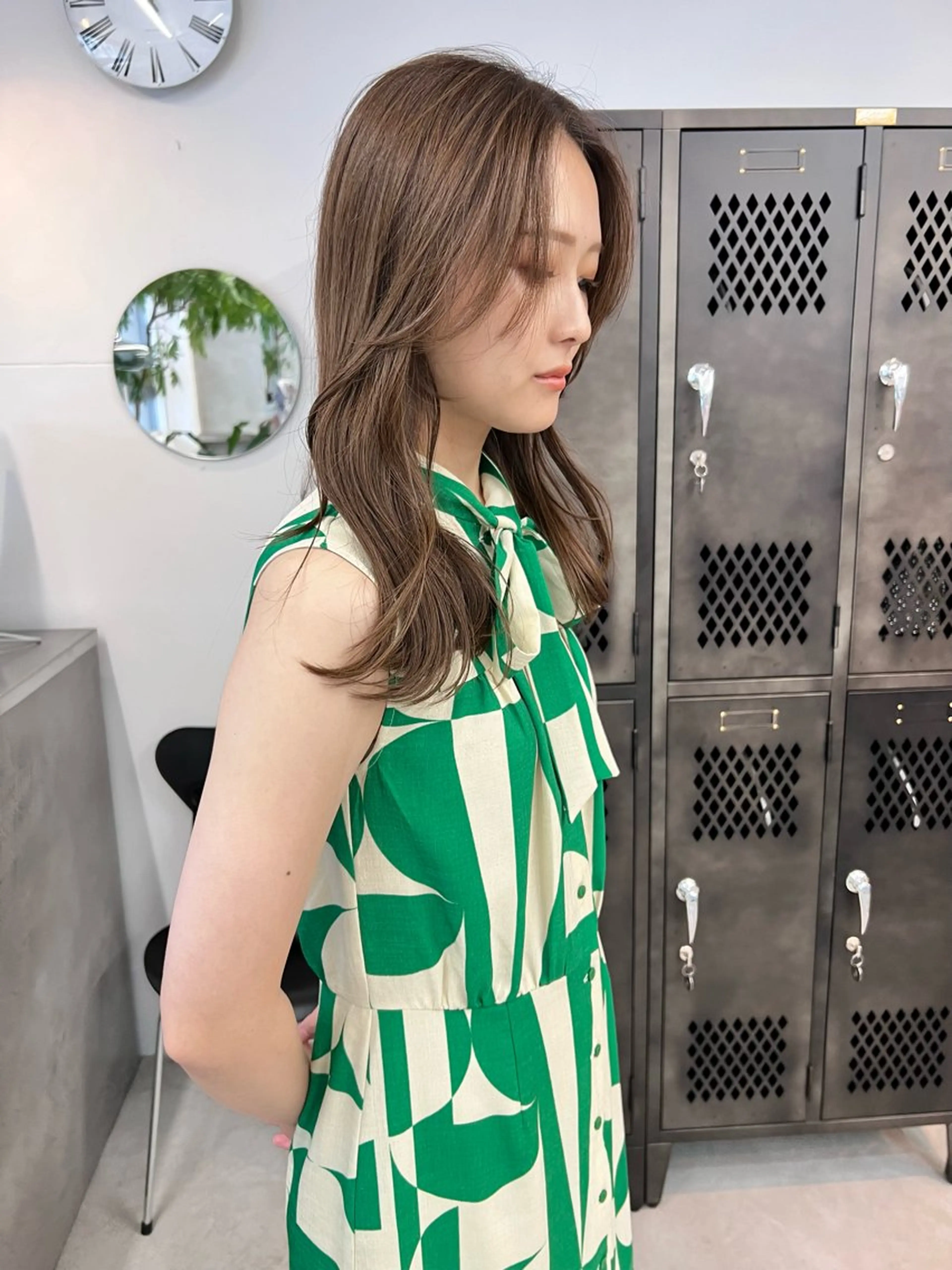 セミロング カラー カット 樫原裕二 /柔らかいカラーのヘアスタイル