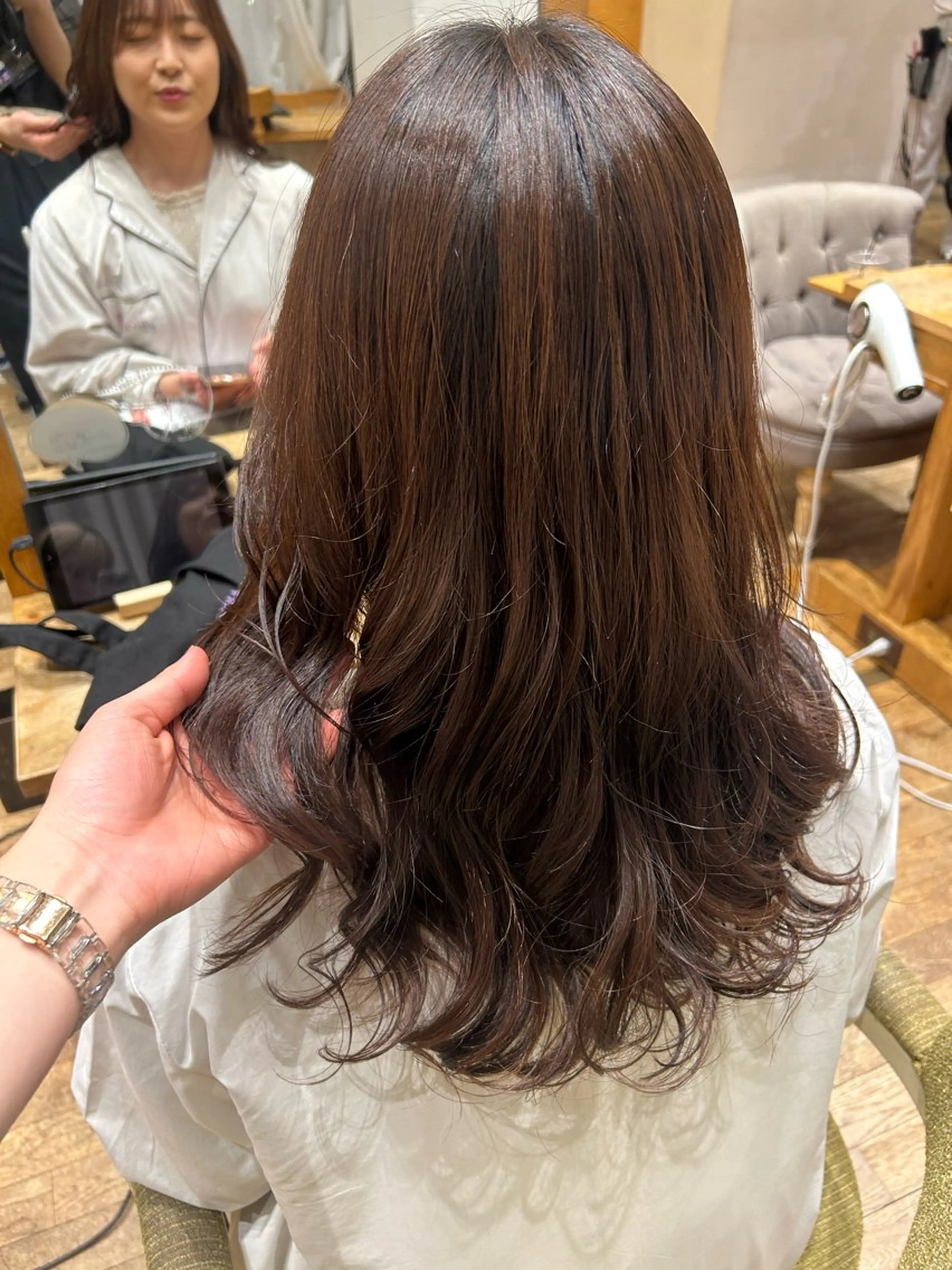 ロング パーマ ボブ 韓国風ヘア トリートメント デジタルパーマ 解田彩奈/ stylistのヘアスタイル