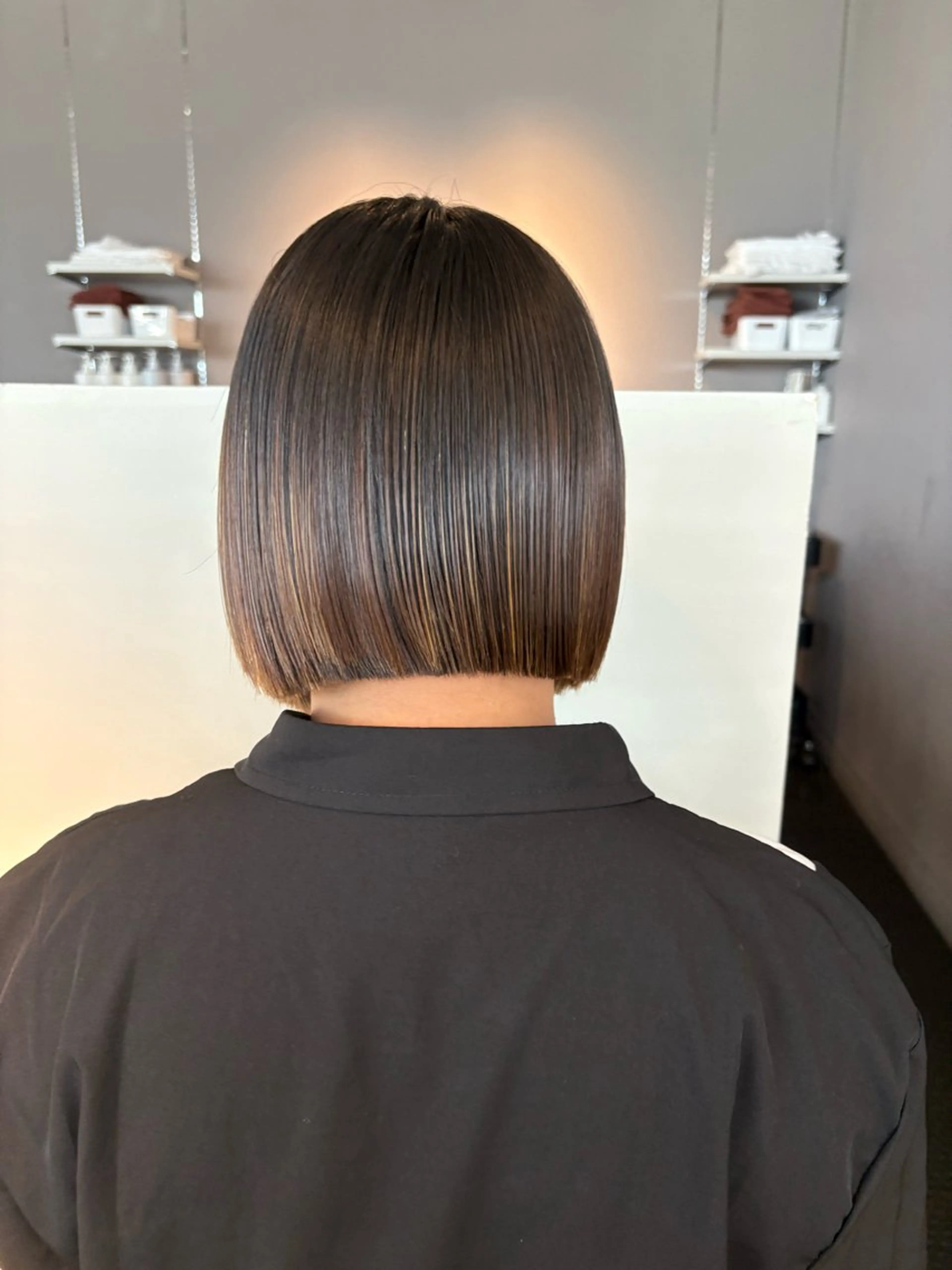 ミディアム ボブ S.COEUR×Cu 枚方T-SITE店所属・枚方/ブリーチモデル /パーマモデル募集のヘアスタイル