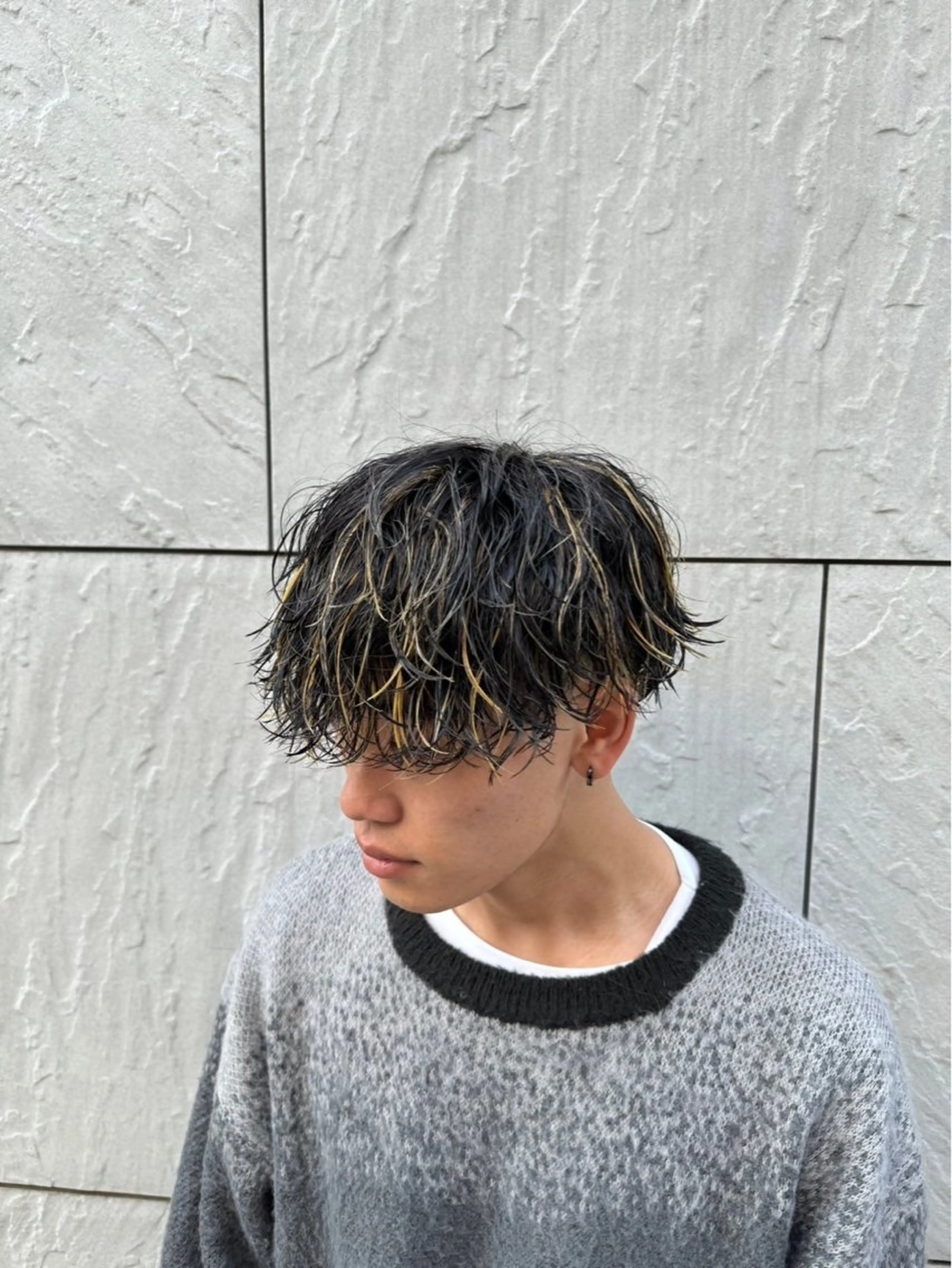 パーマ メンズ カット パーマ メンズ特化✨️ 韓国風パーマ🔥一八のヘアスタイル