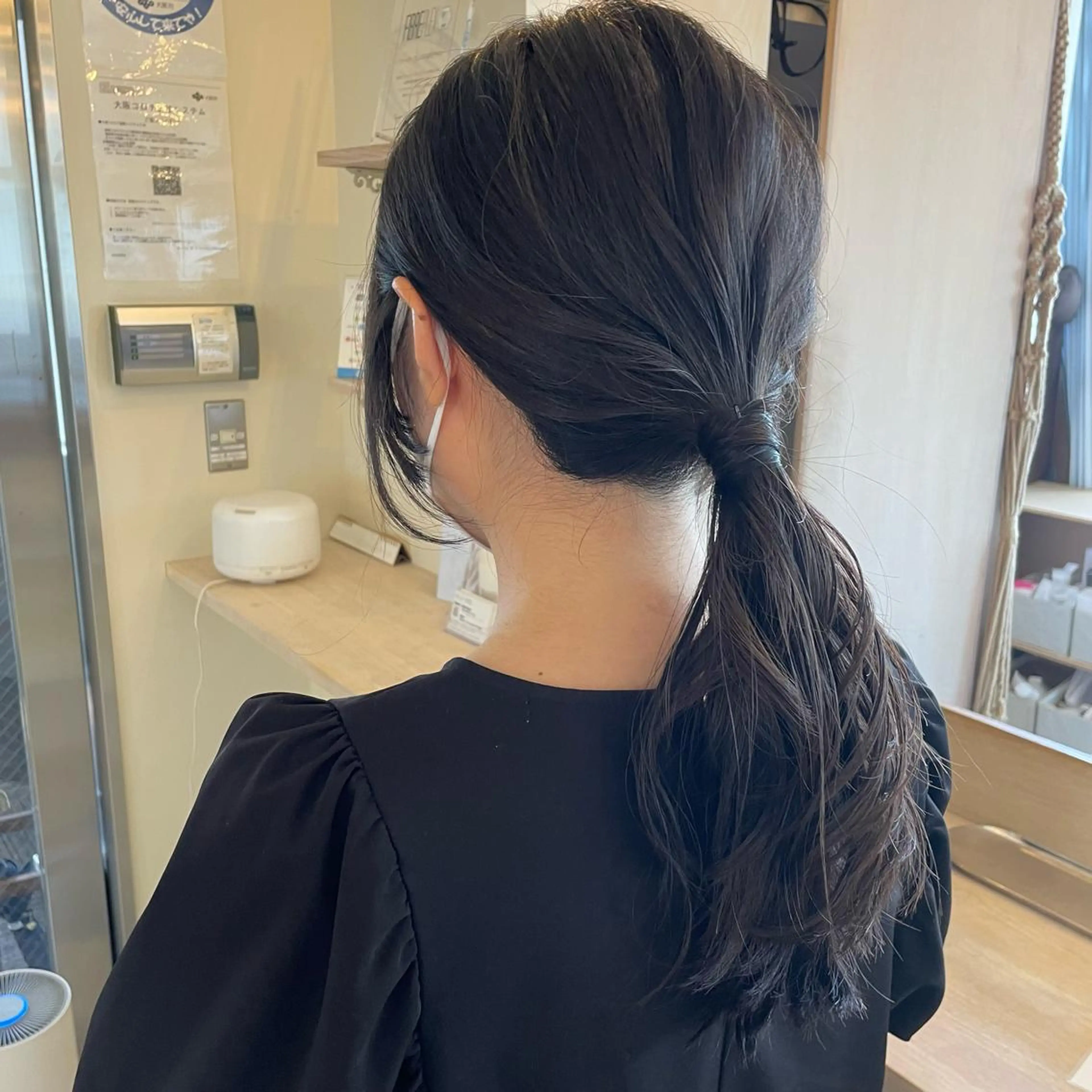 ロング ヘアカラー トリートメント ボブウルフ／ボブ Satsuki【名駅のヘアスタイル