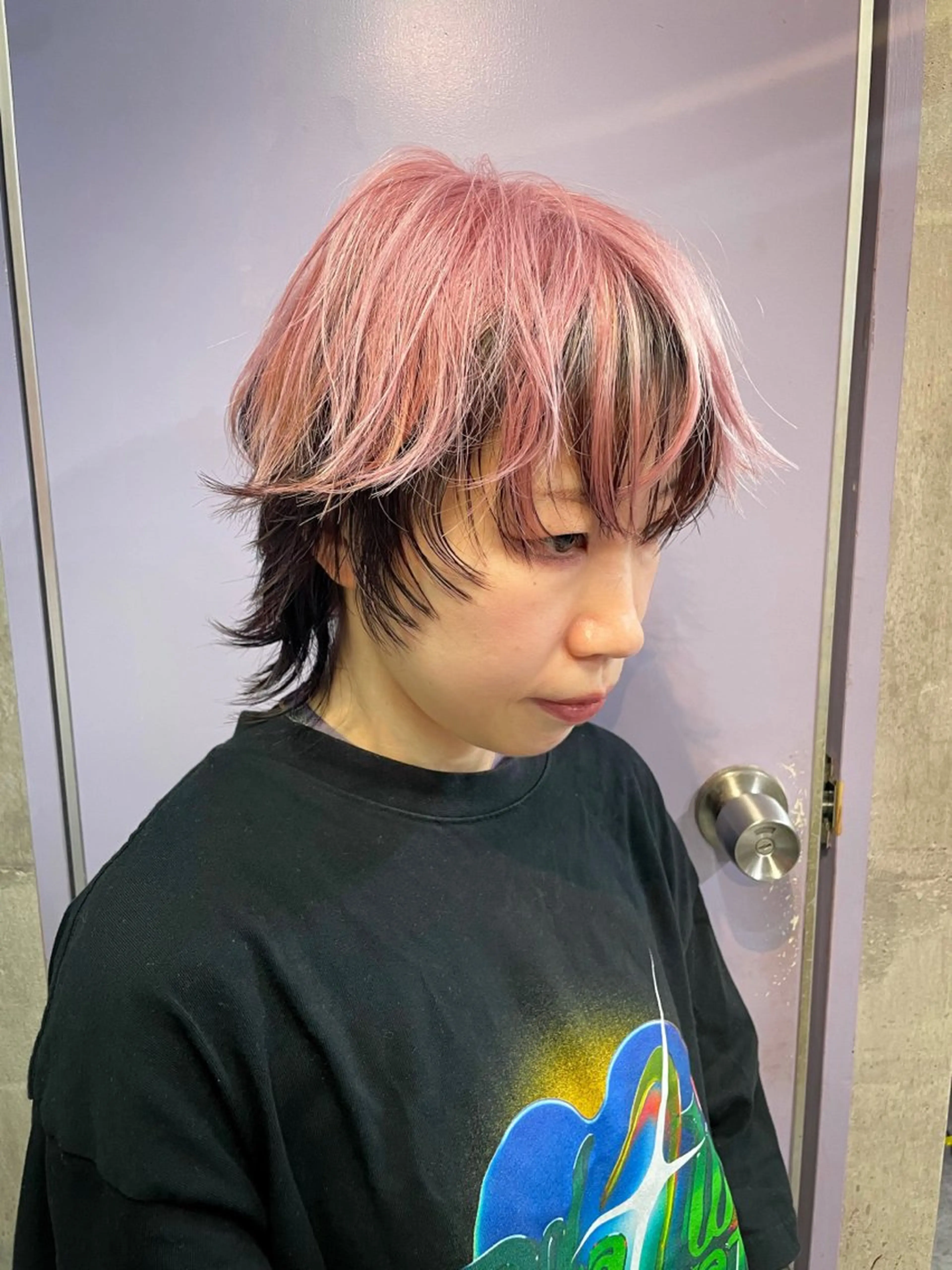 ショート カラー ヘアカラー ハイトーン/ブリーチ /ウルフ⛓️MAKIのヘアスタイル