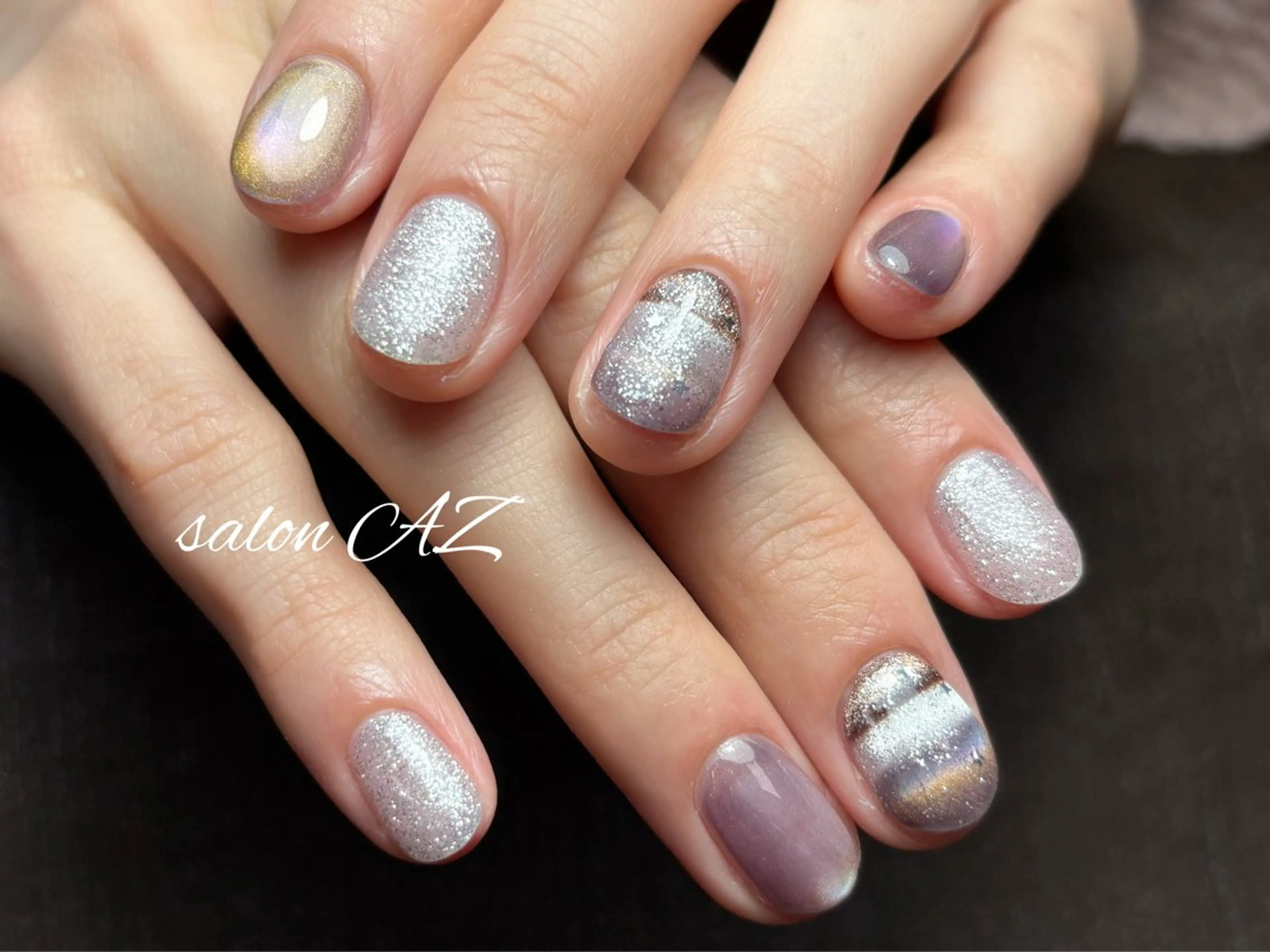 ネイル アートネイル 長さ出し フットネイル フレンチネイル ジェルネイル ハンドネイル salon AZのネイルデザイン