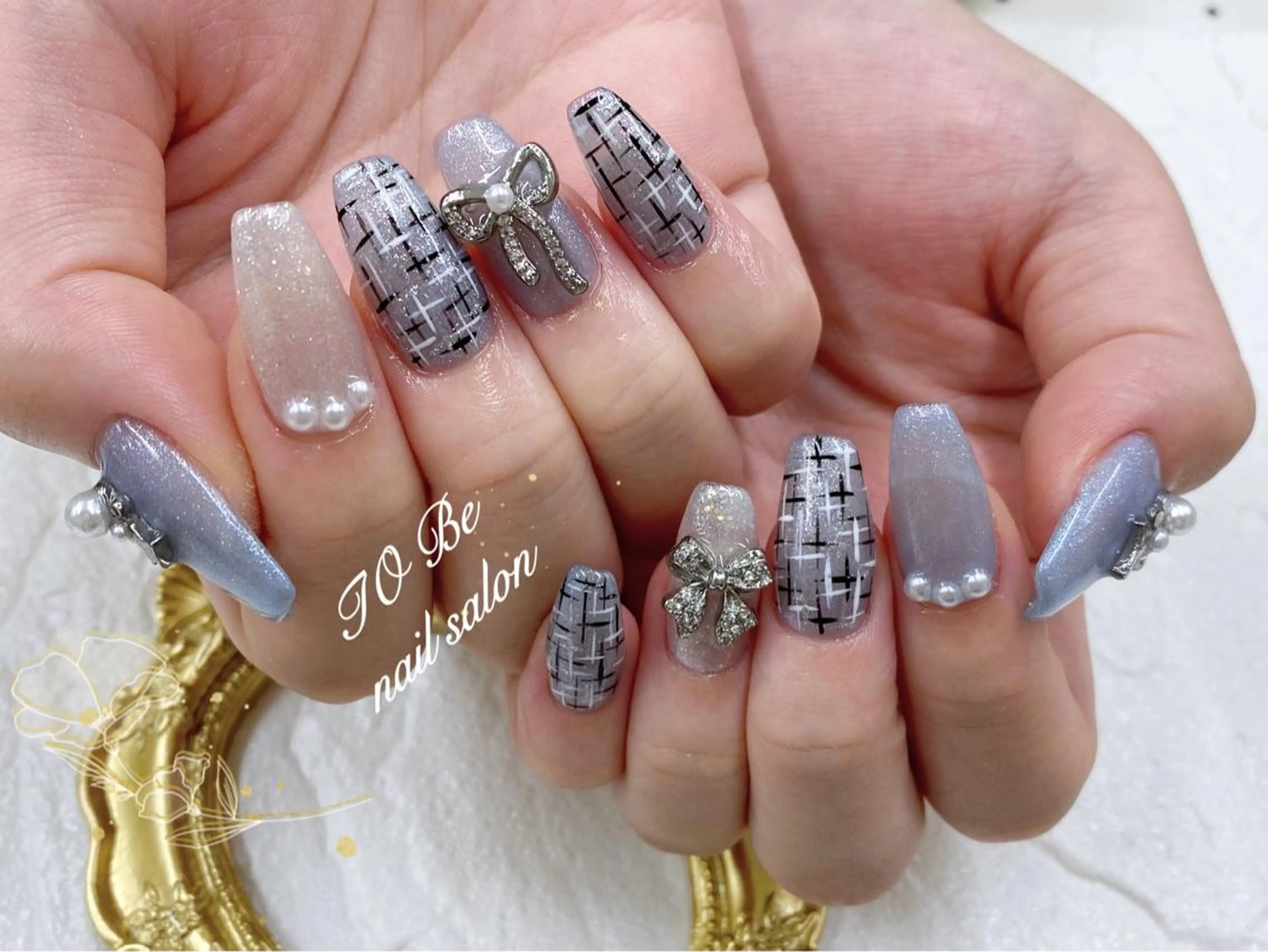 セミロング ネイル ハンドネイル Nail Salon To Beのネイルデザイン