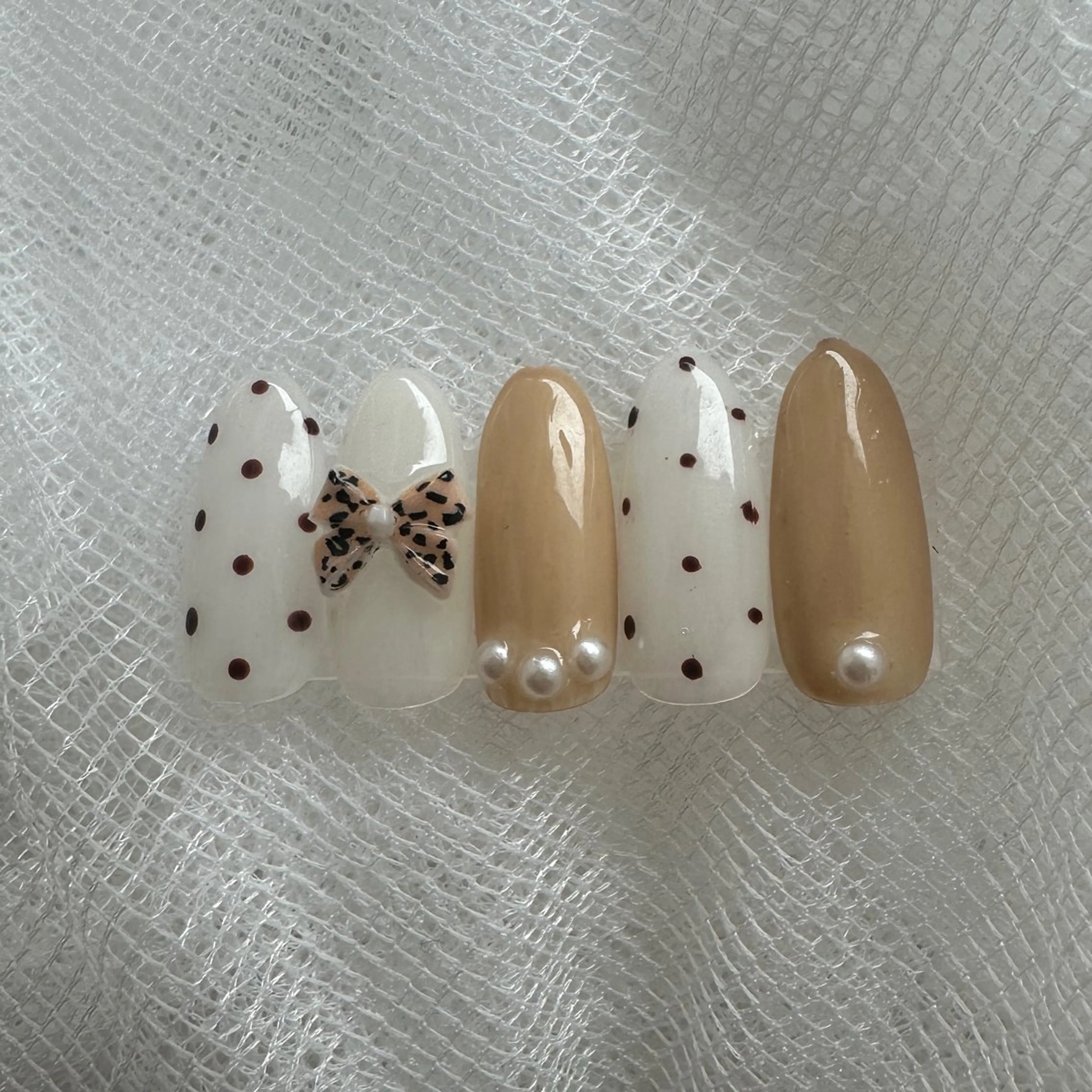 ネイル リボン YURI ◡̈ nagoyaのネイルデザイン