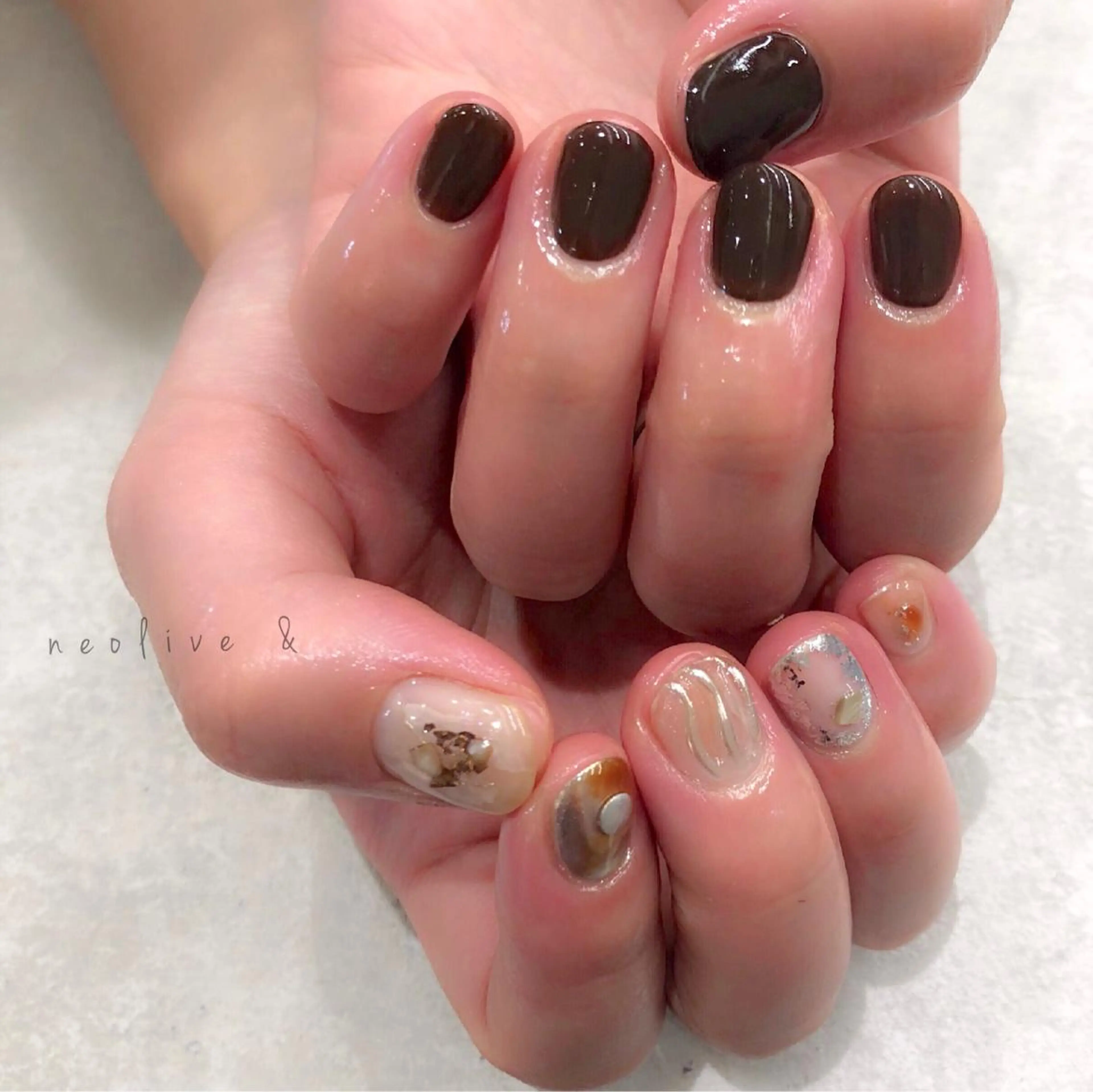 ネイル ハンドネイル Yuriko Omi パラジェル/渋谷のネイルデザイン