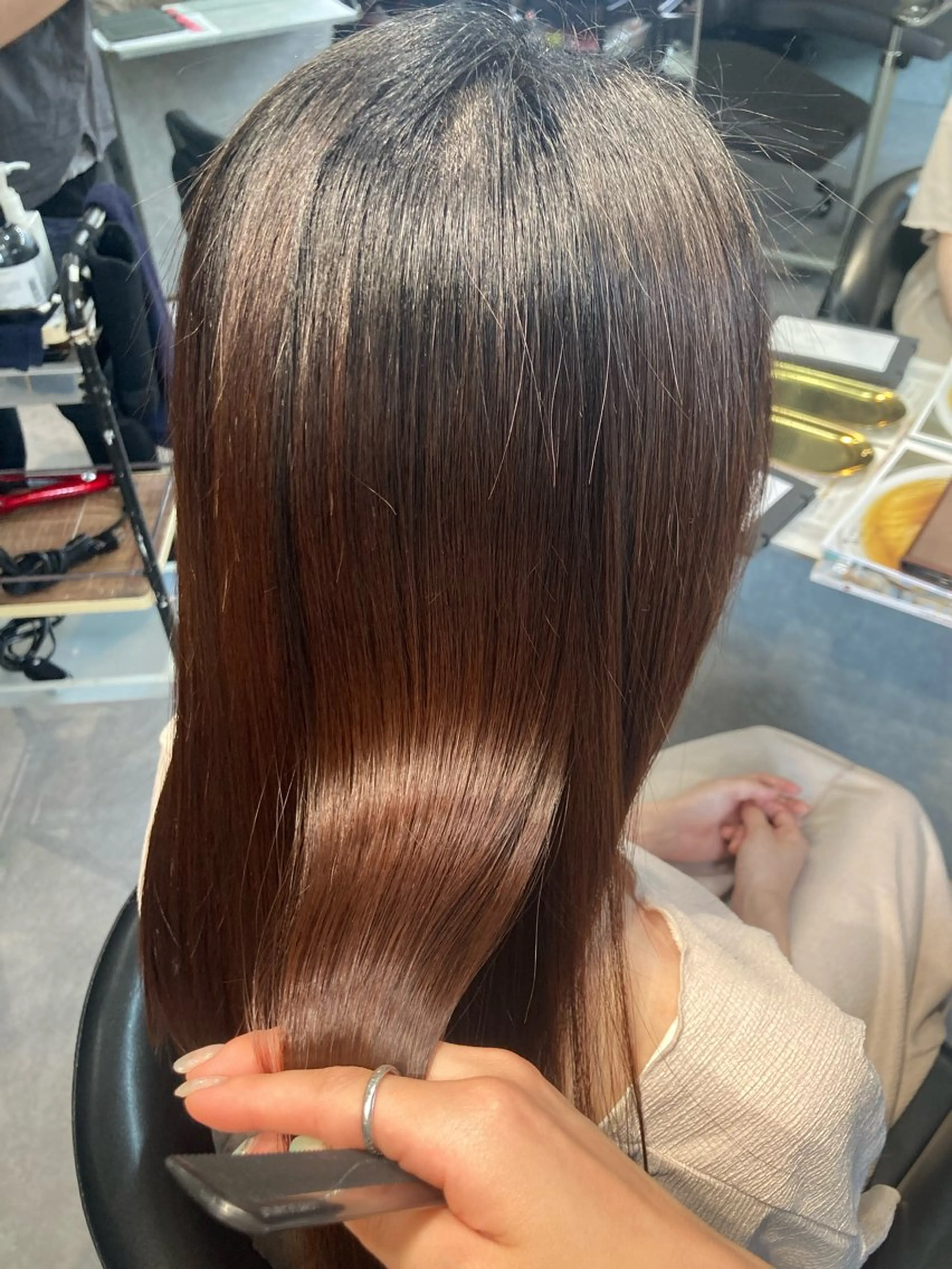 ロング トリートメント 髪質改善☺︎縮毛矯正 ふじい まりんのヘアスタイル