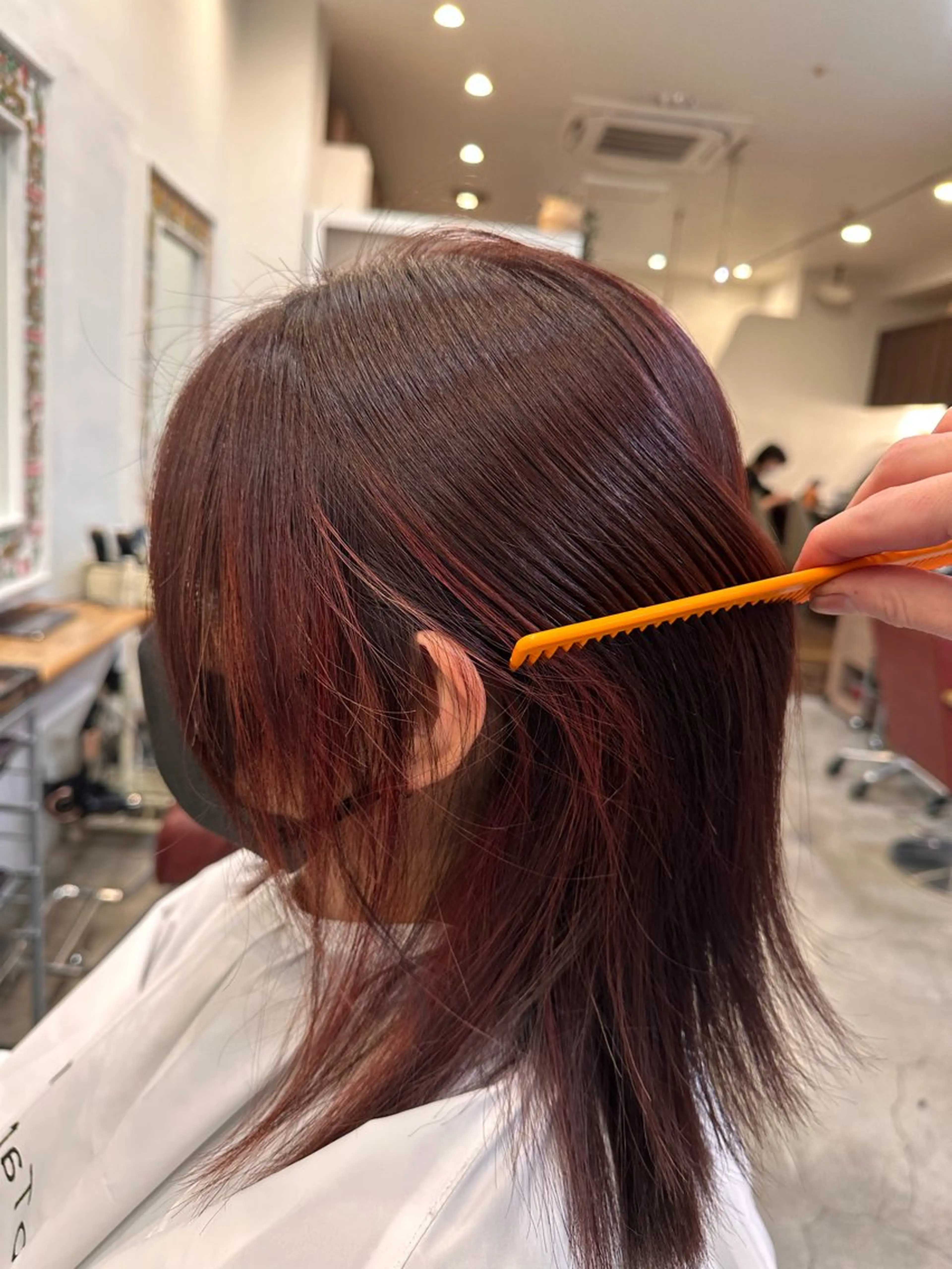 ミディアム カラー ヘアカラー トリートメント 村上 滉弥のヘアスタイル