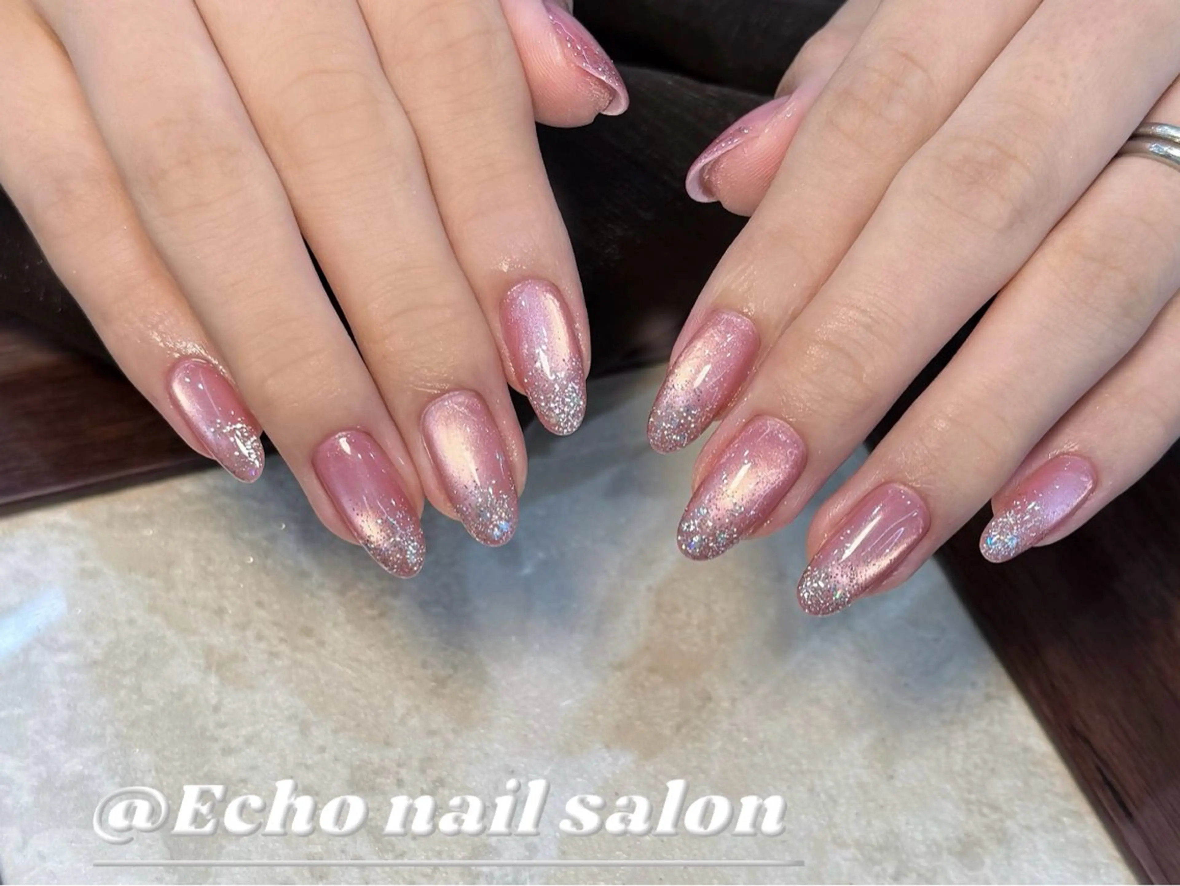 ネイル フレンチネイル 持ち込み ワンホンネイル ハンドネイル Echo Nail Salonのネイルデザイン