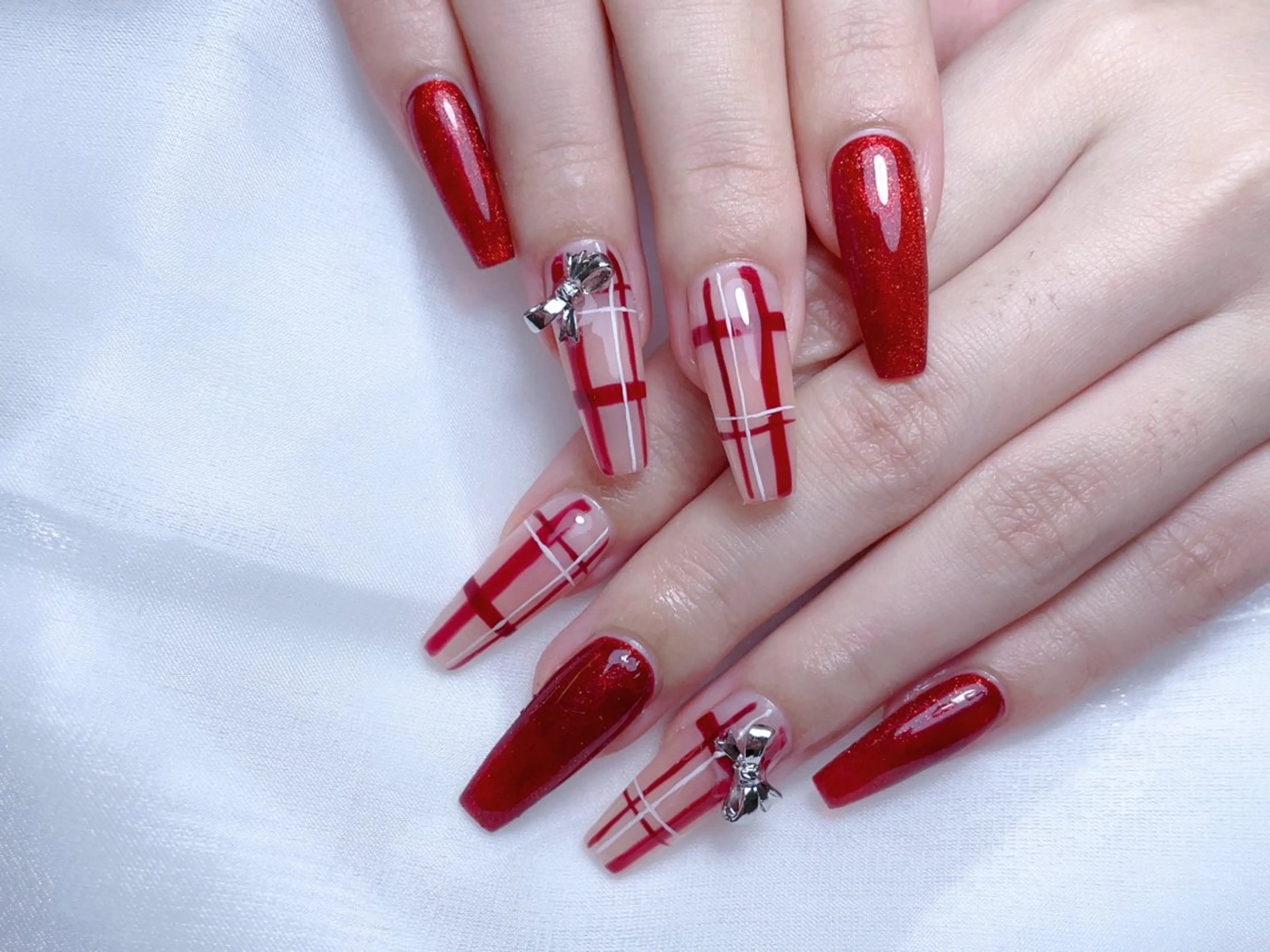 ネイル ハンドネイル M🌷nail 長さだし専門店のネイルデザイン