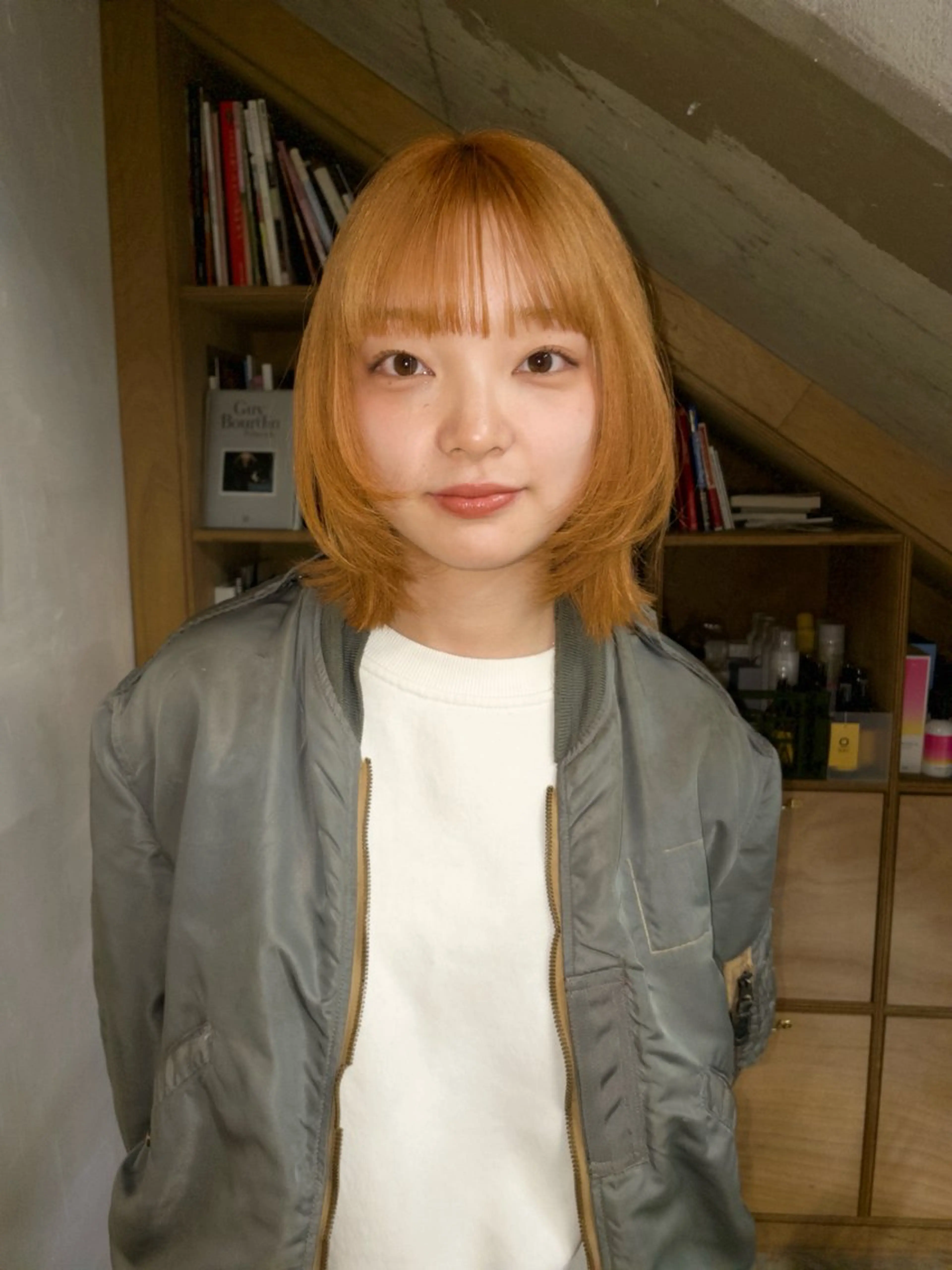 ショート カラー 顔周りカット muku所属・ボブ/パーマ /muku サリのヘアスタイル