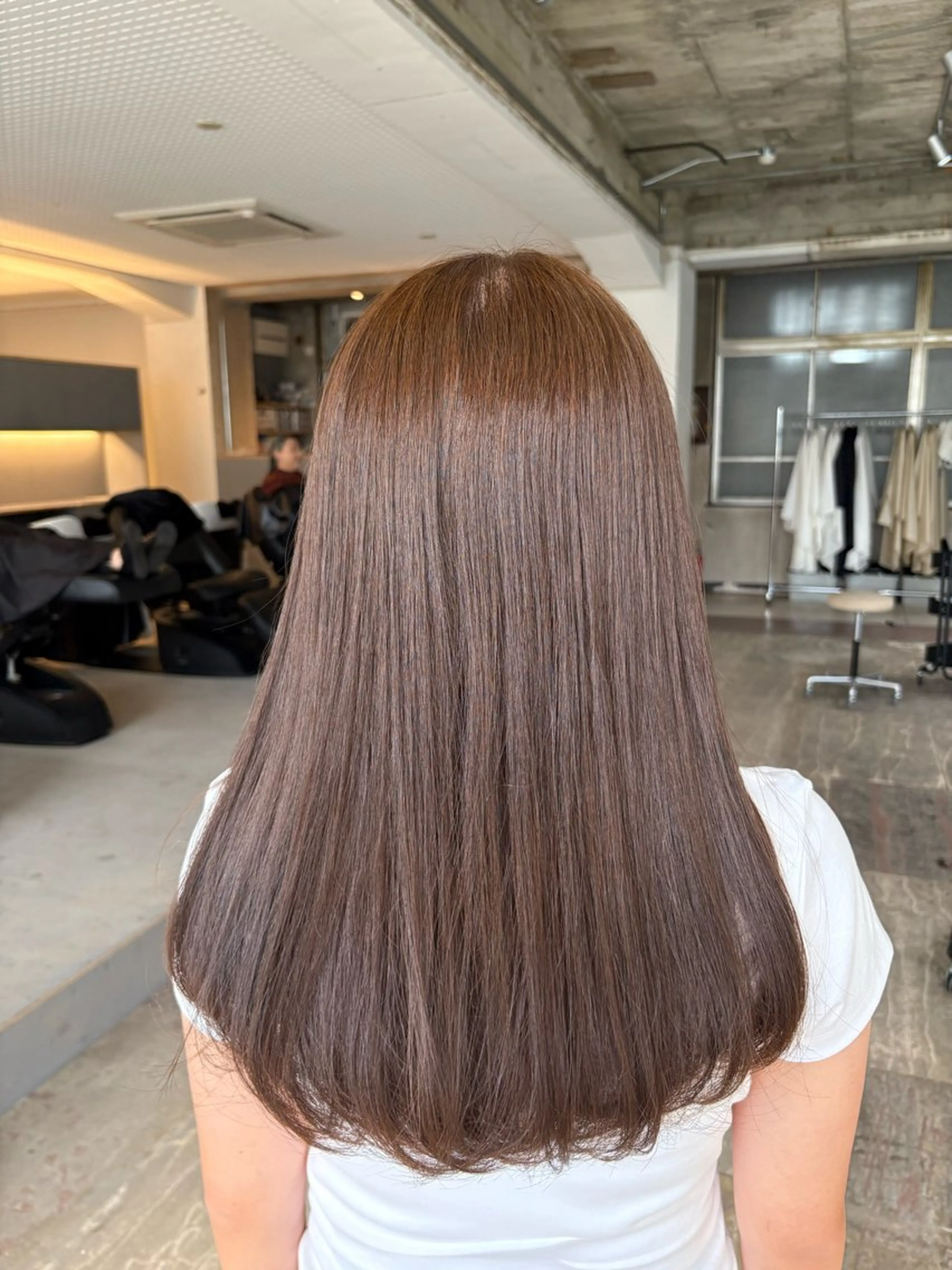 ロング カラー ブリーチ ブリーチなしカラー カット ヘアカラー 玉置 七海のヘアスタイル